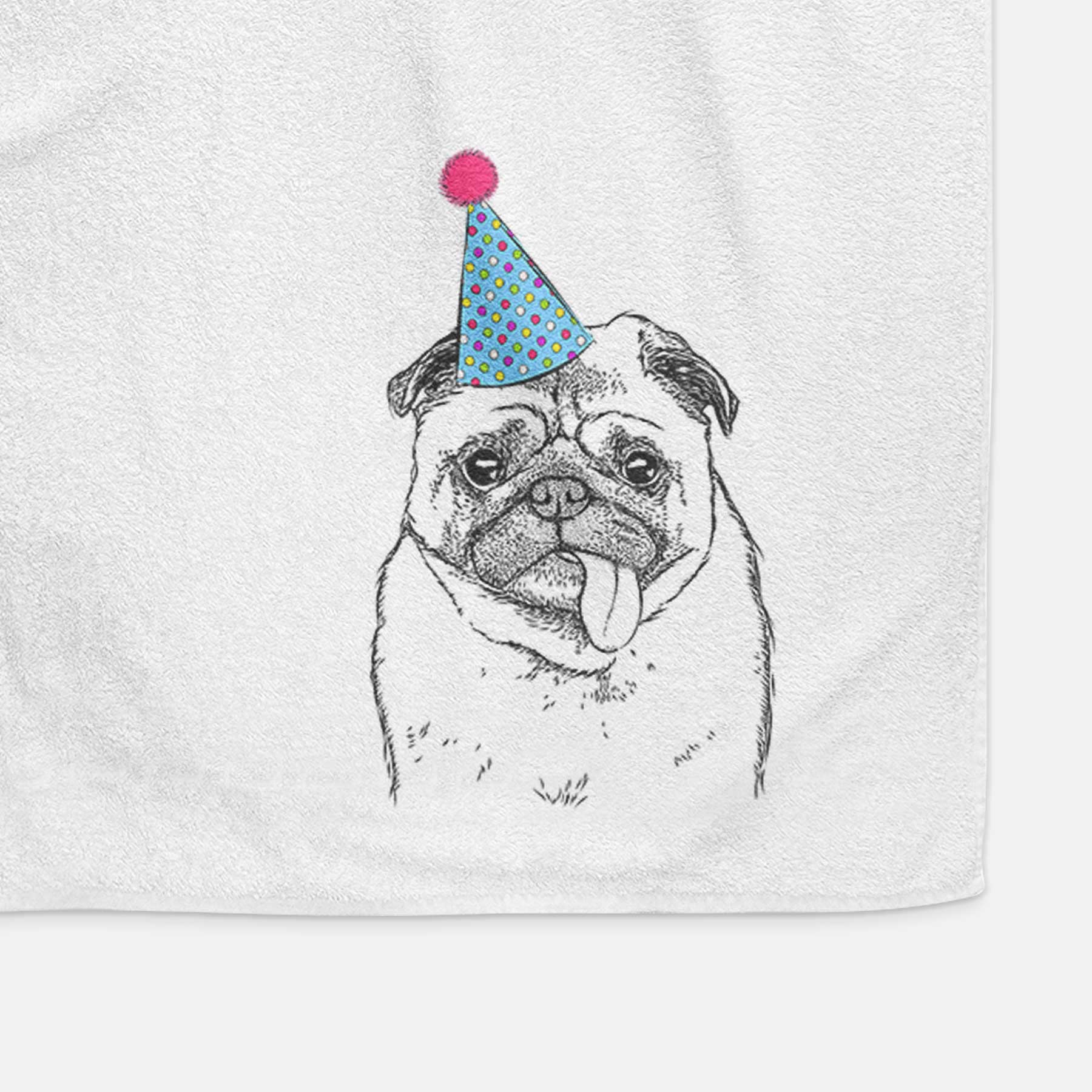 Rosie the Pug Decorative Hand Towel