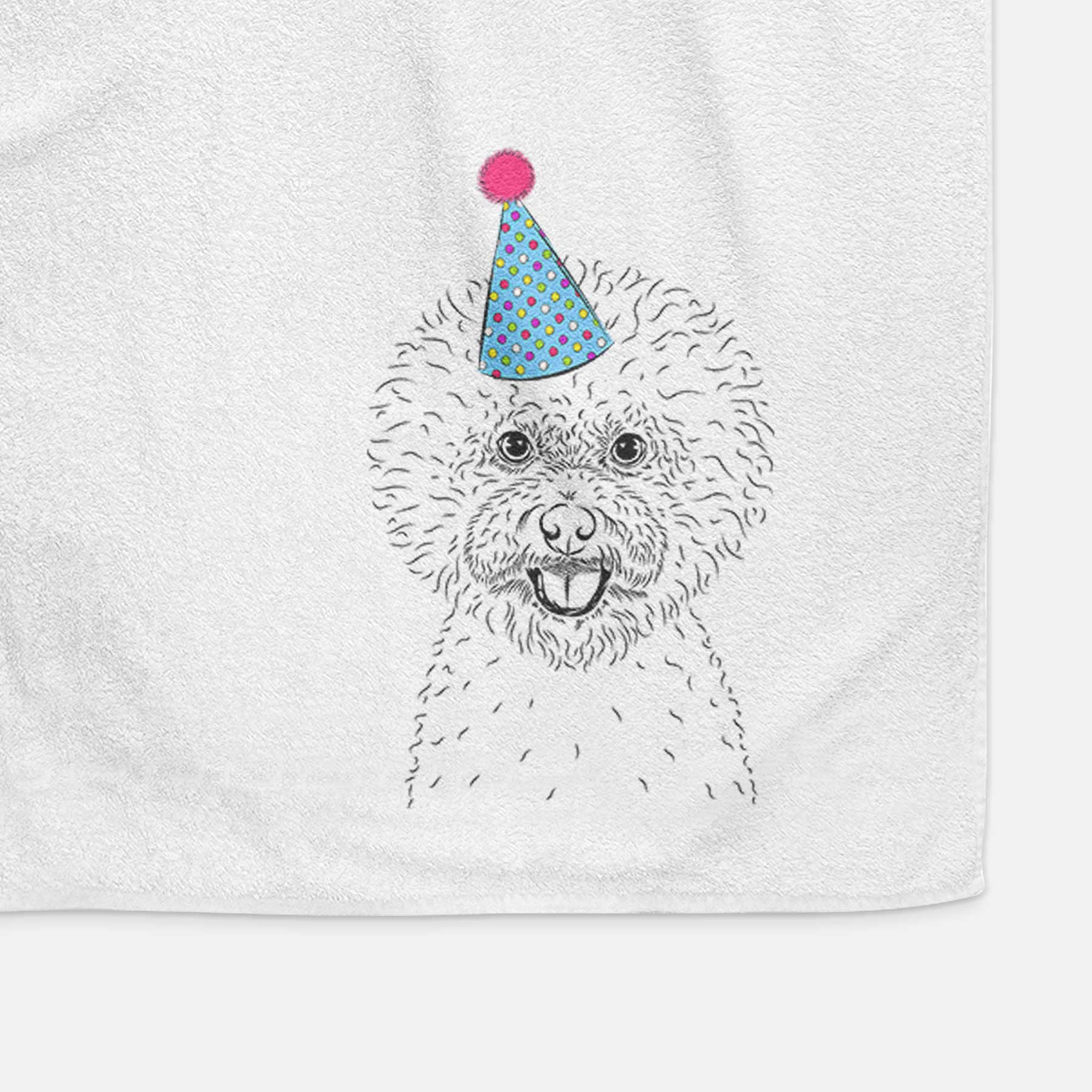 Ross the Bichon Frise Decorative Hand Towel