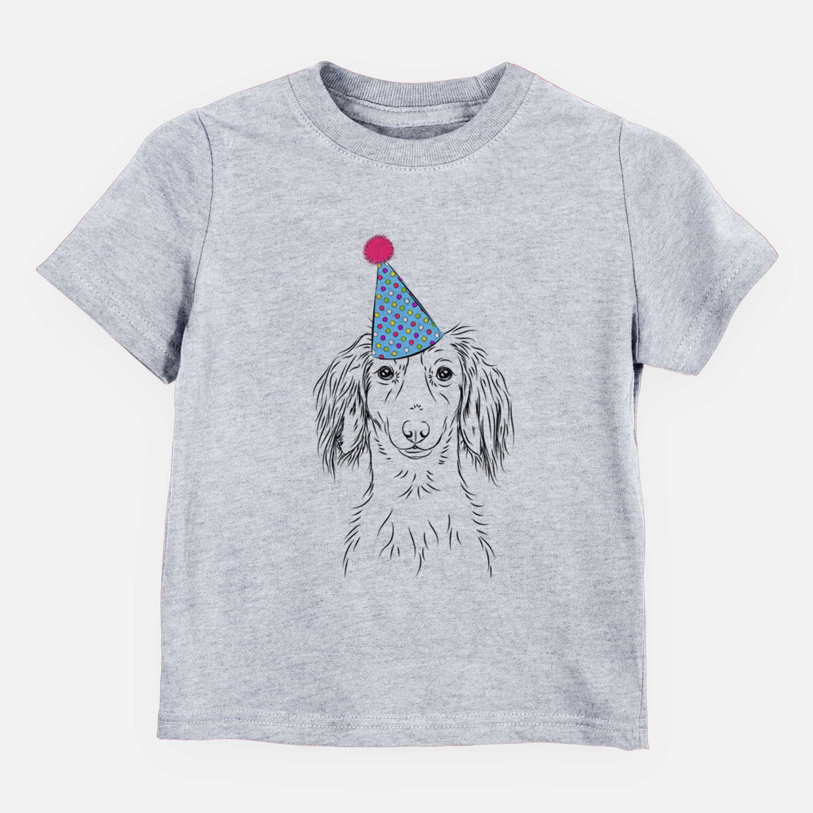 Birthday Roux the Long Haired Dachshund - Kids/Youth/Toddler Shirt