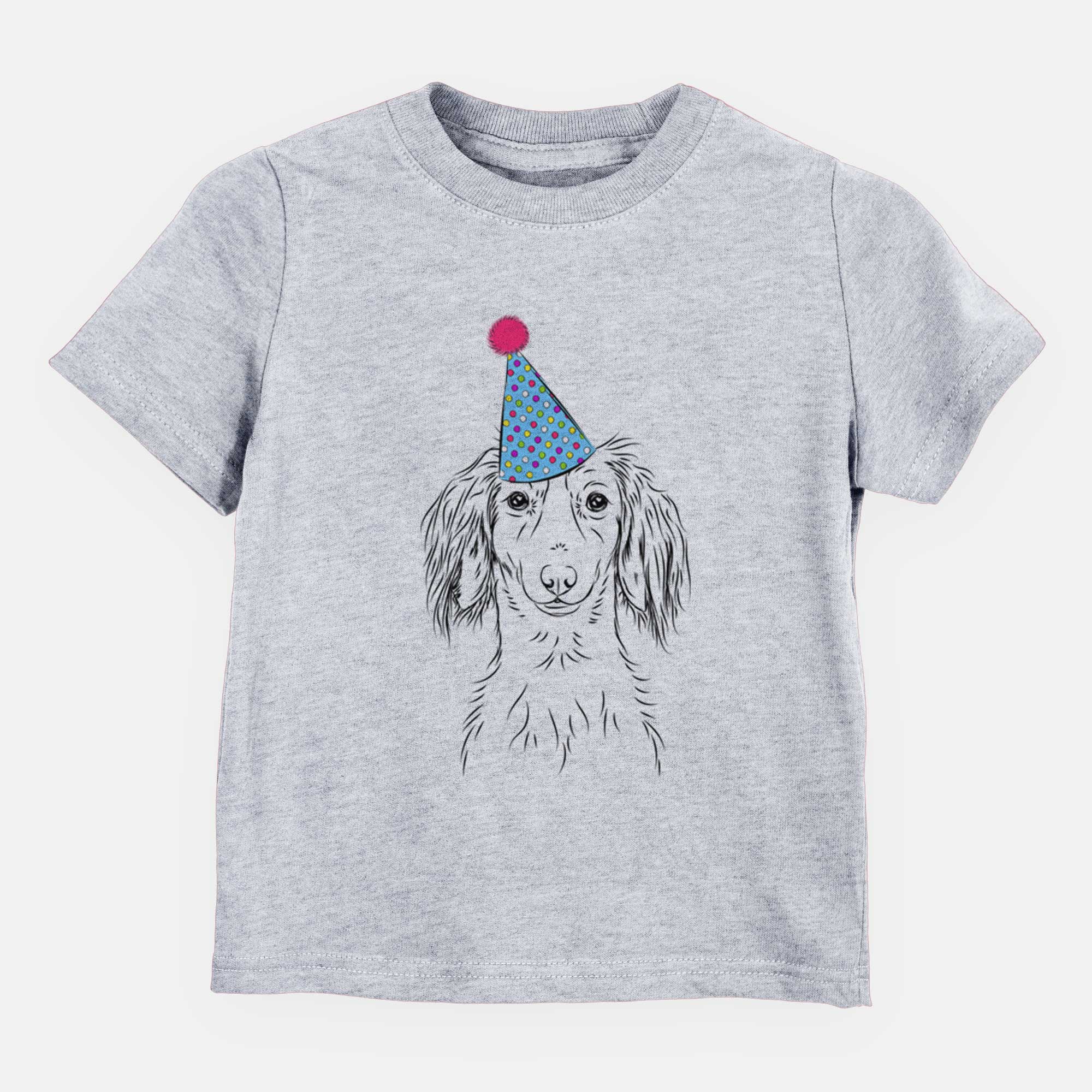 Birthday Roux the Long Haired Dachshund - Kids/Youth/Toddler Shirt