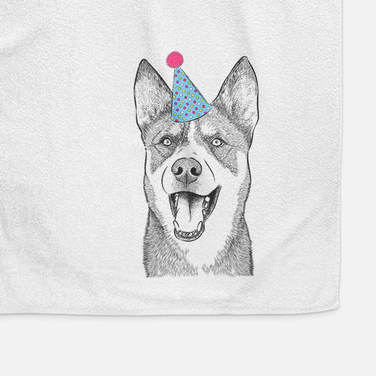 Roux the Siberian Husky Decorative Hand Towel