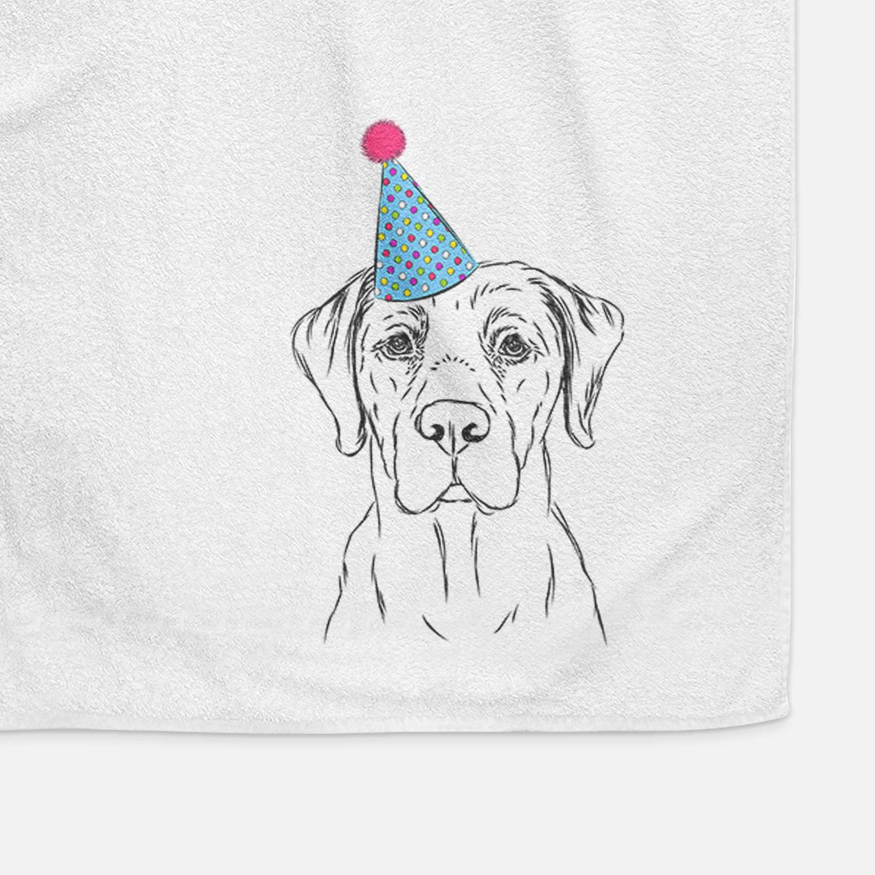 Rowdy the Labrador Retriever Decorative Hand Towel