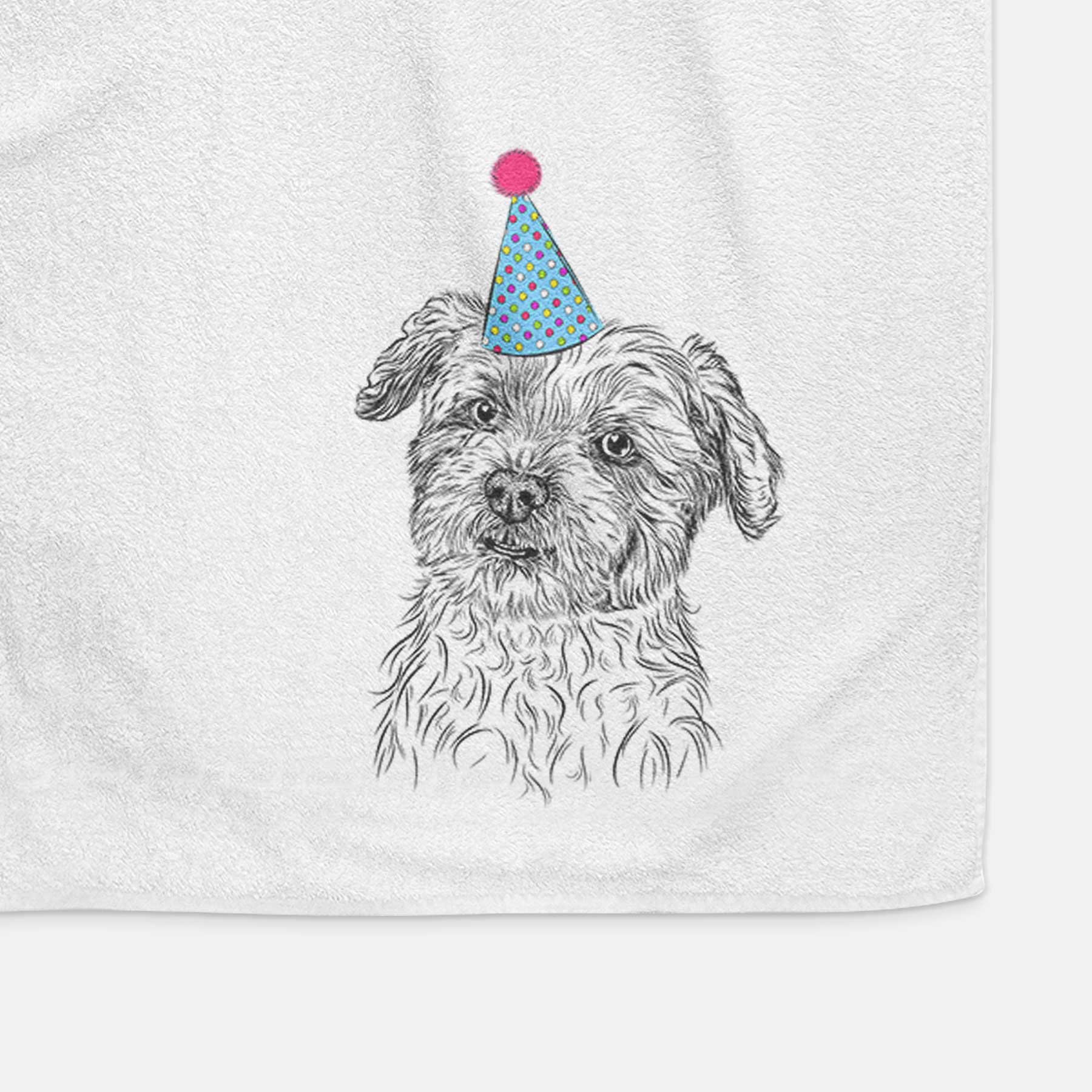 Roxie the Schnauzer Shih Tzu Mix Decorative Hand Towel