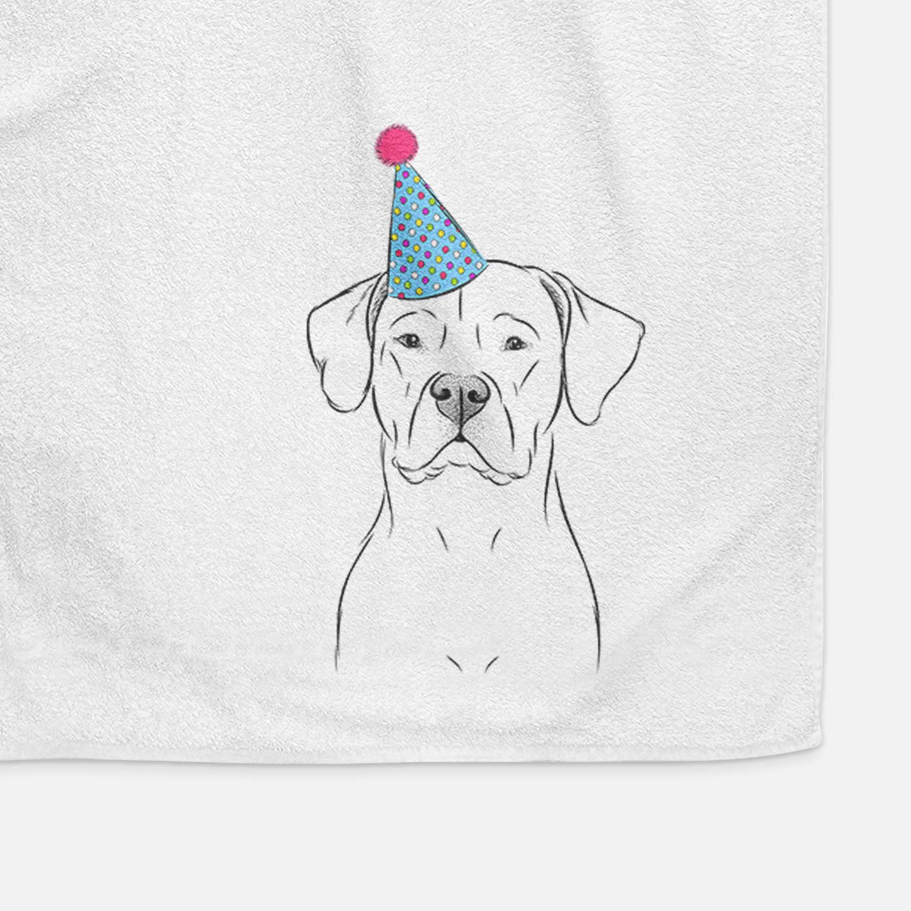 Rufio the Dogo Argentino Decorative Hand Towel