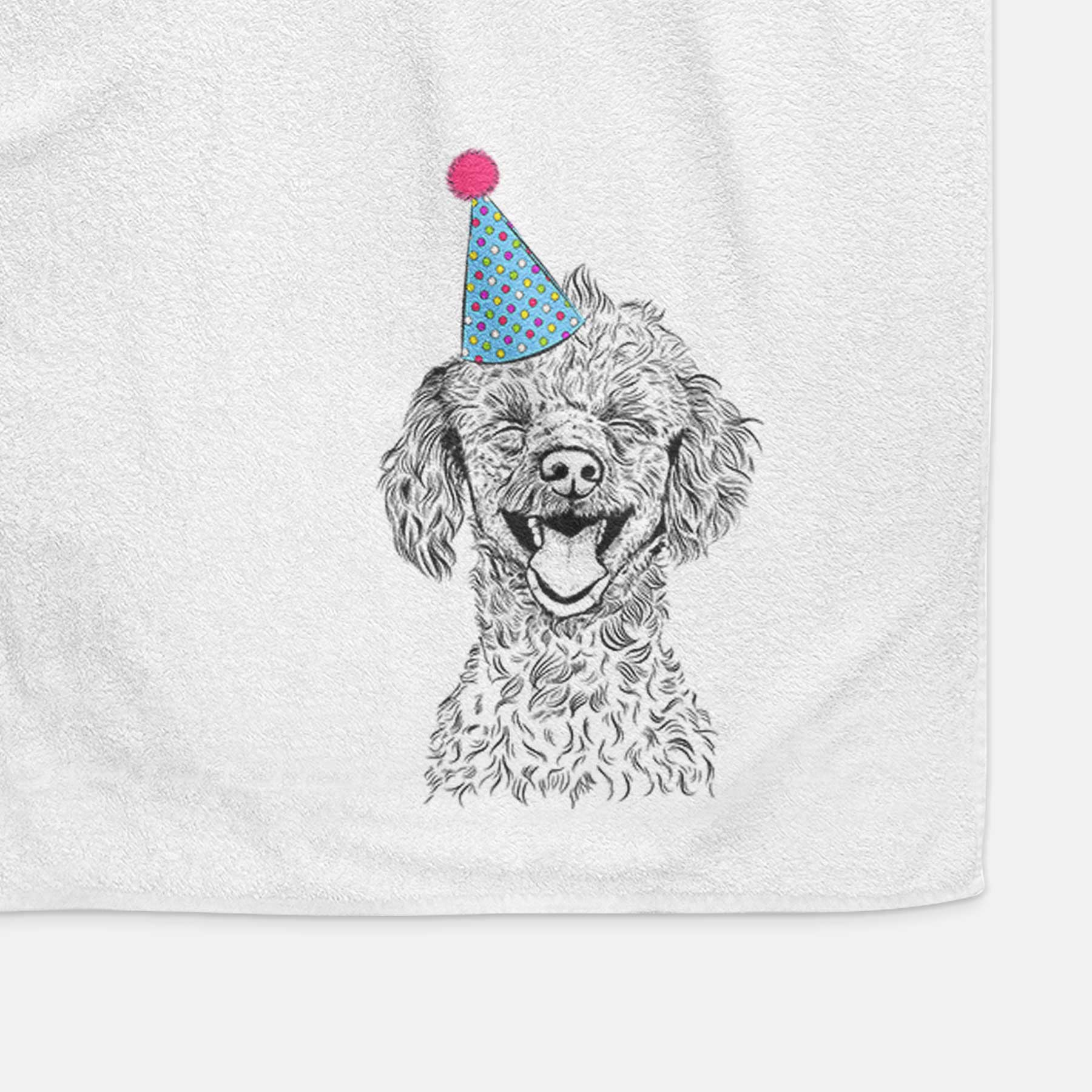 Rusty the Toy Poodle Decorative Hand Towel