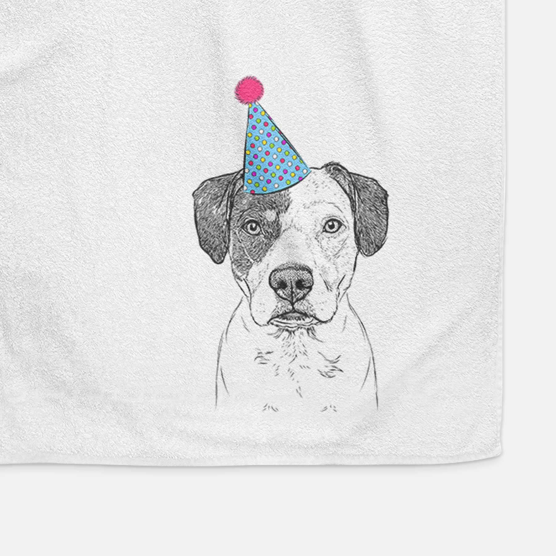 Ryleigh the Beagle Pitbull Mix Decorative Hand Towel