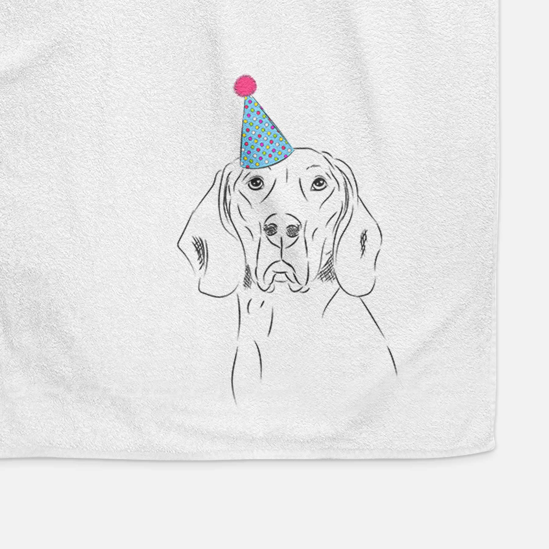 Sagan the Coonhound Decorative Hand Towel