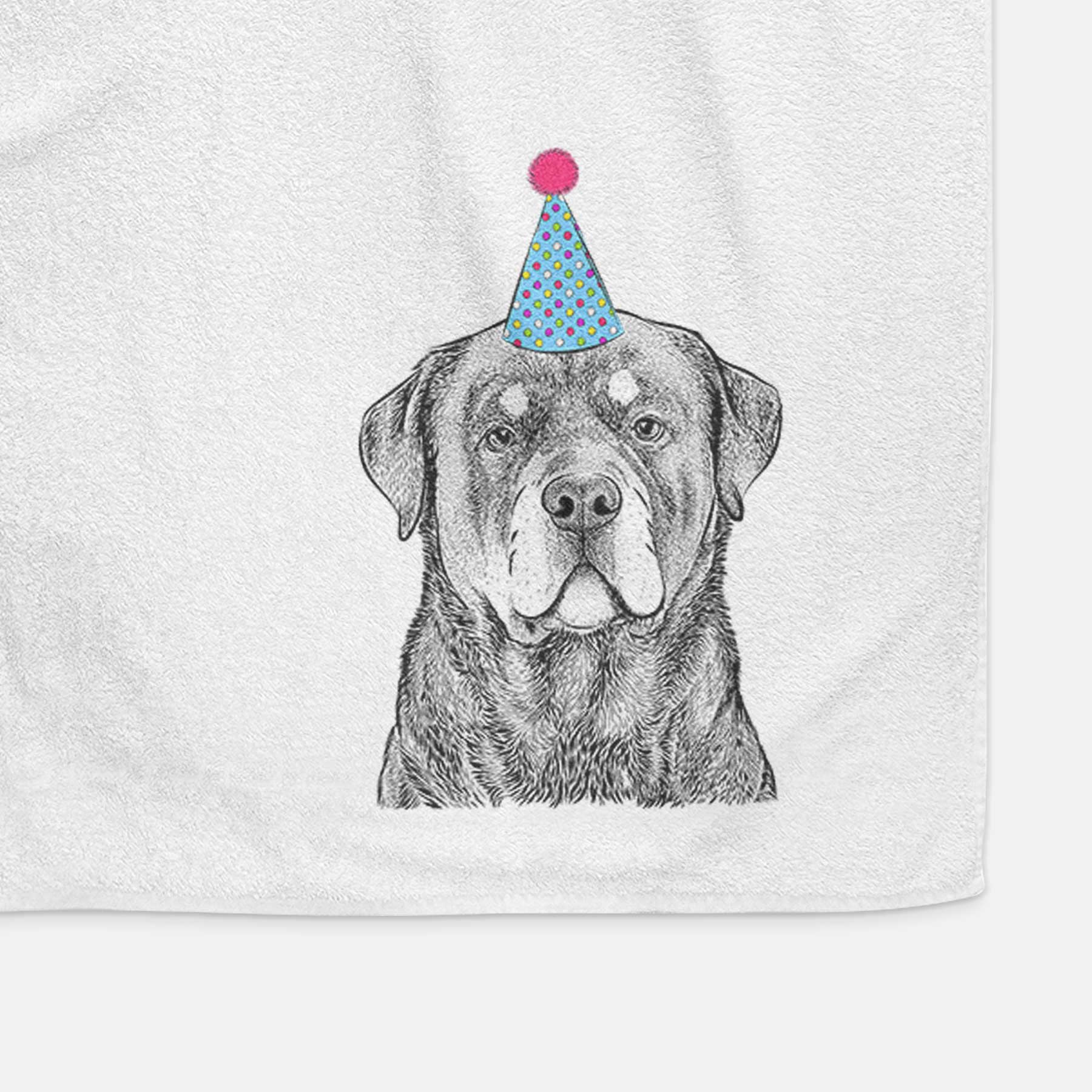 Sarge the Rottweiler Decorative Hand Towel