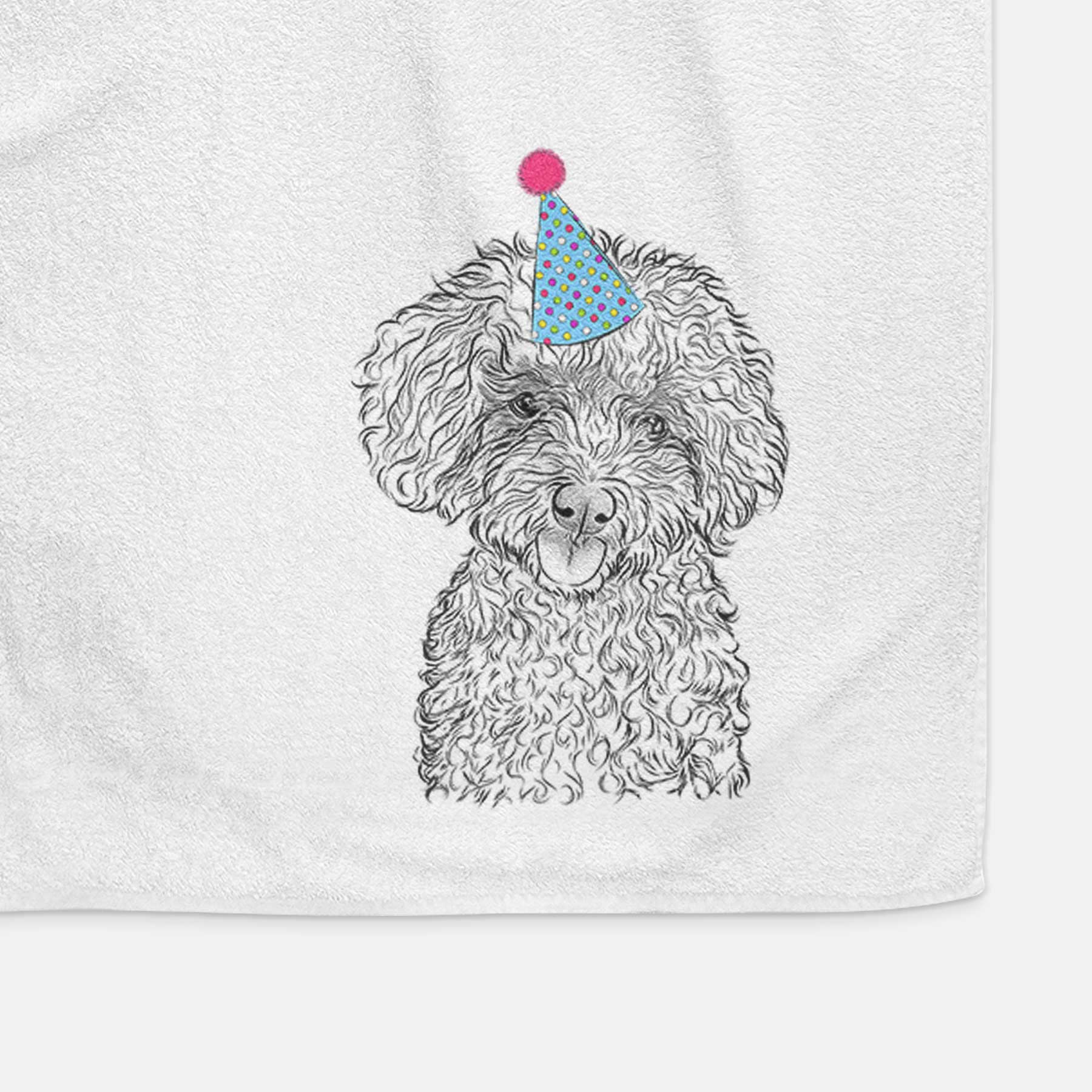 Satsu the Micro Teacup Poodle Decorative Hand Towel