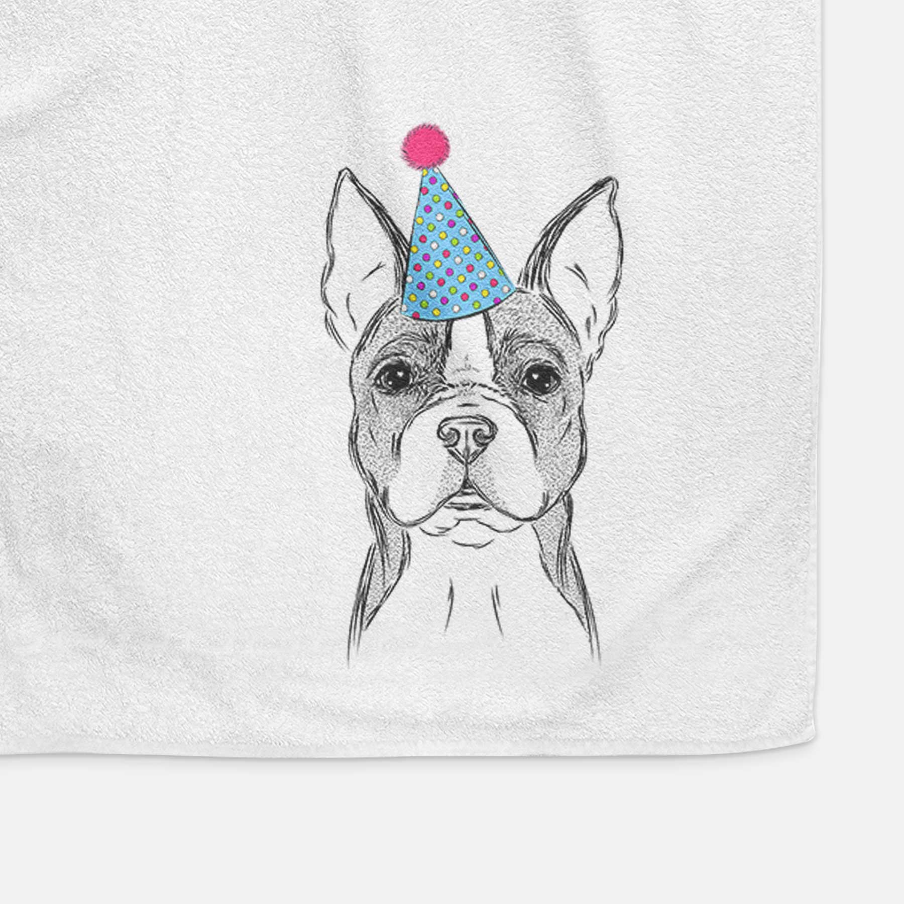 Scout the Boston Terrier Decorative Hand Towel