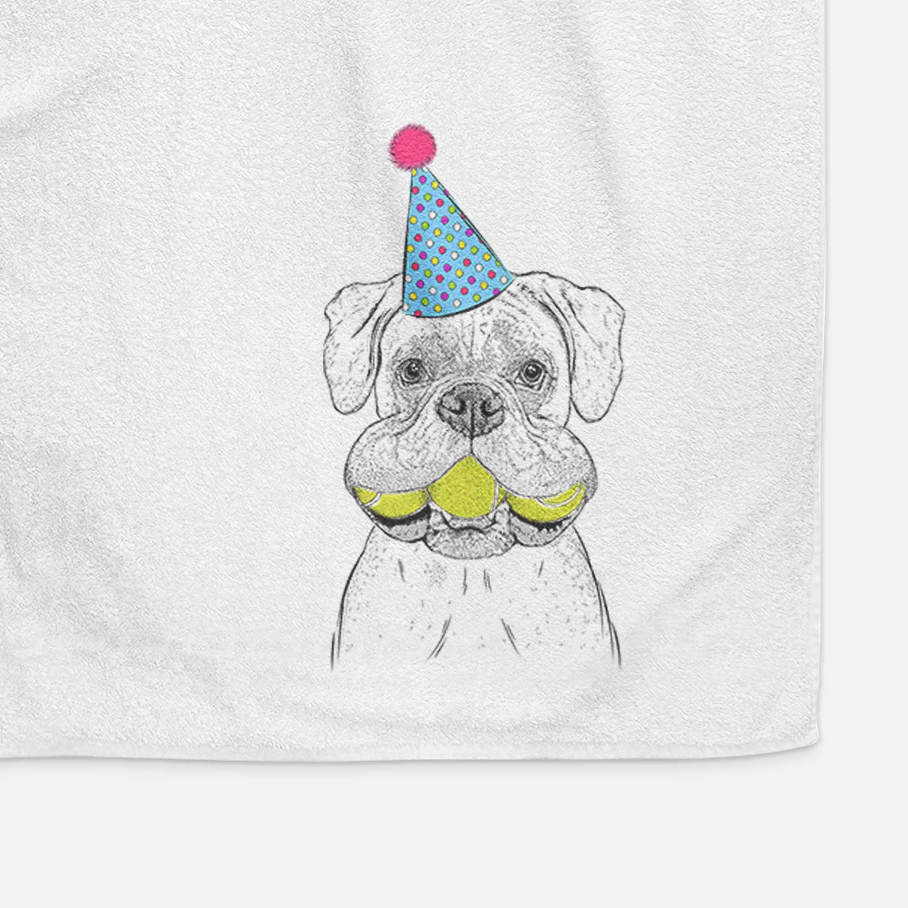 Seamus the Boxer Decorative Hand Towel