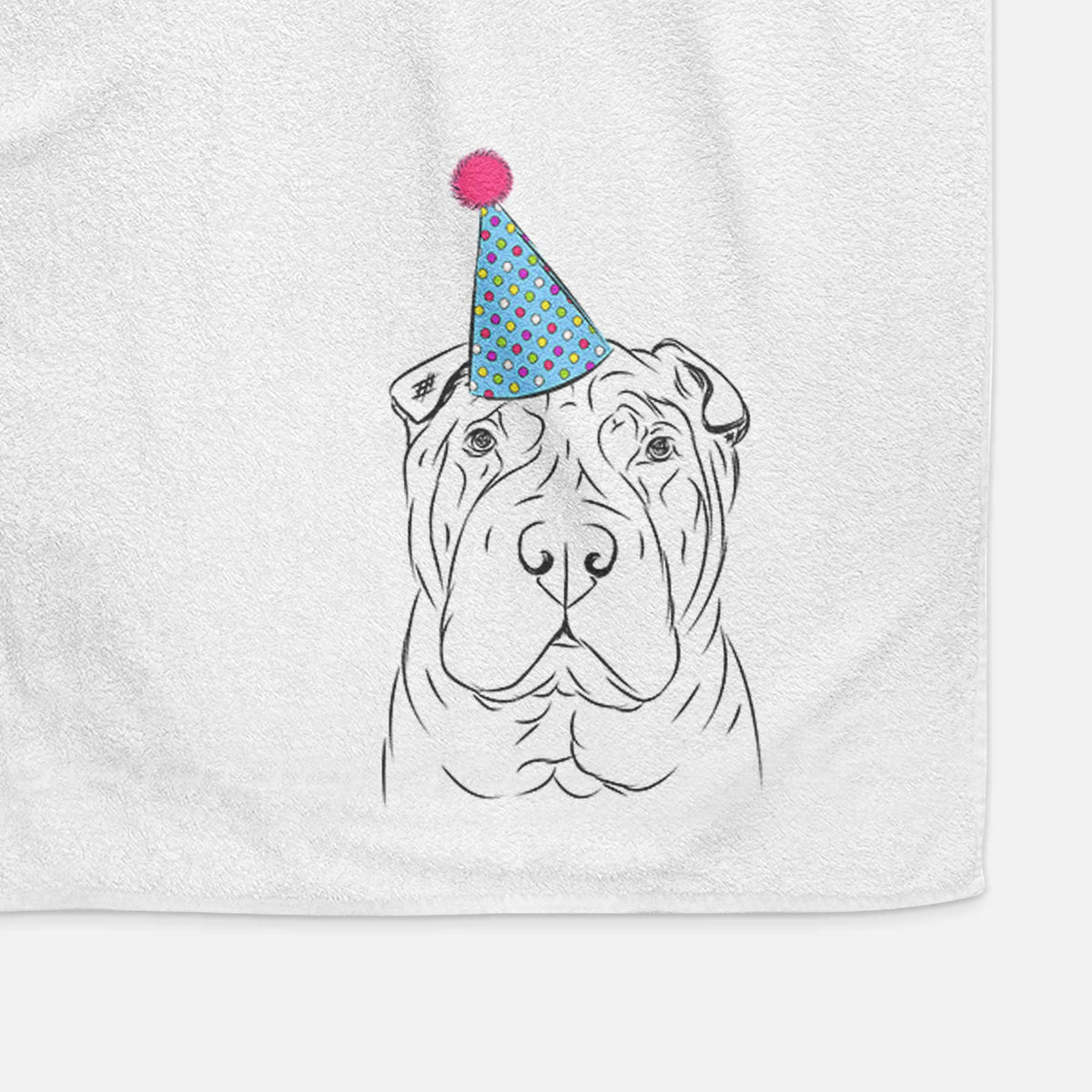 Sharpy the Shar Pei Decorative Hand Towel