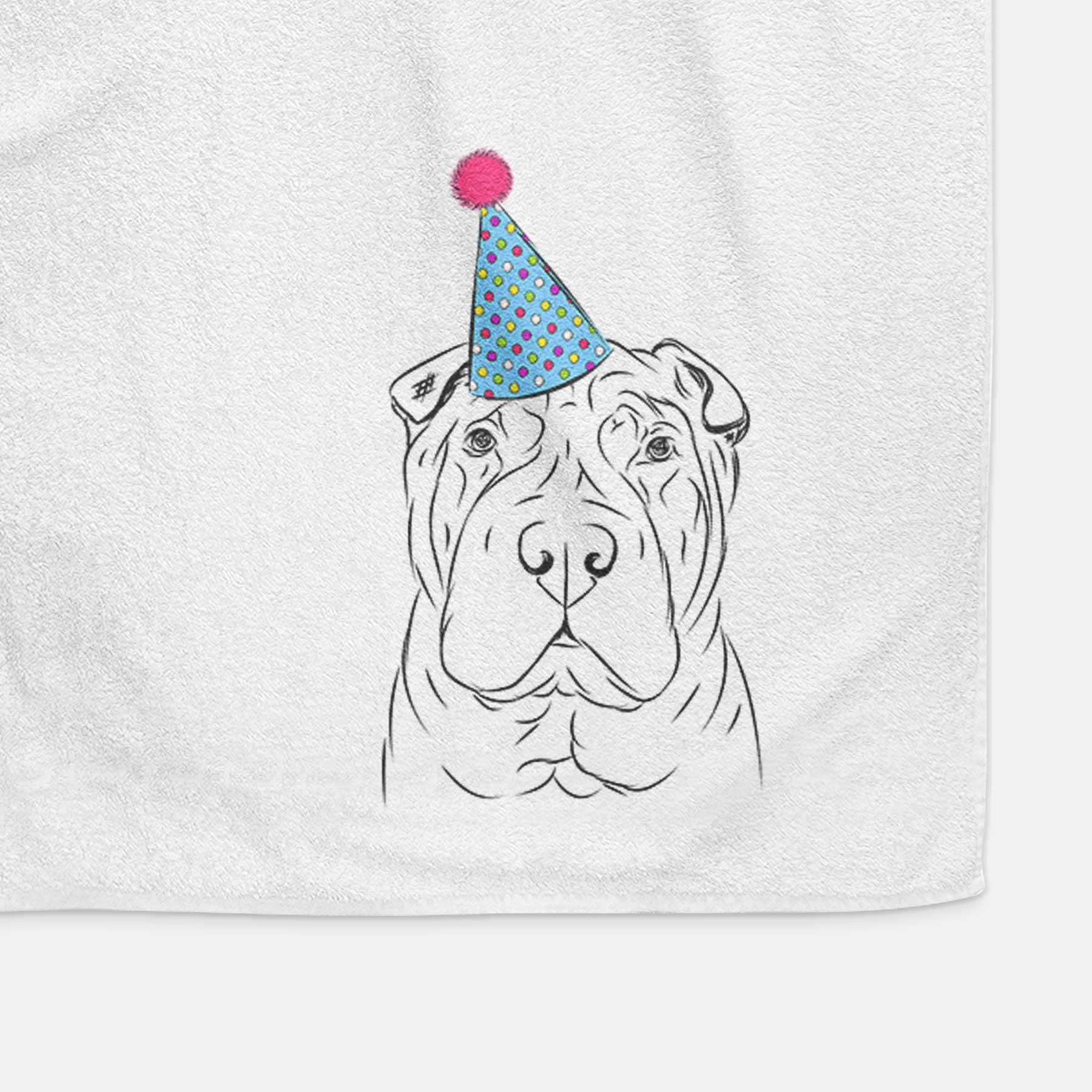 Sharpy the Shar Pei Decorative Hand Towel