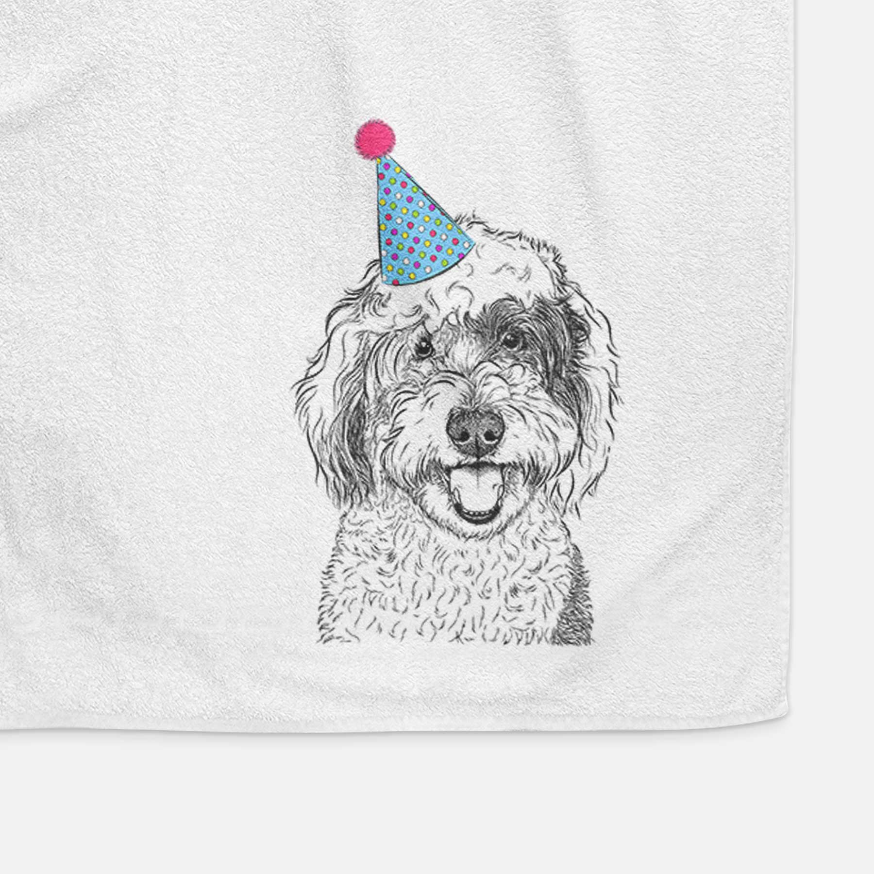 Sherlock the Sheepadoodle Decorative Hand Towel