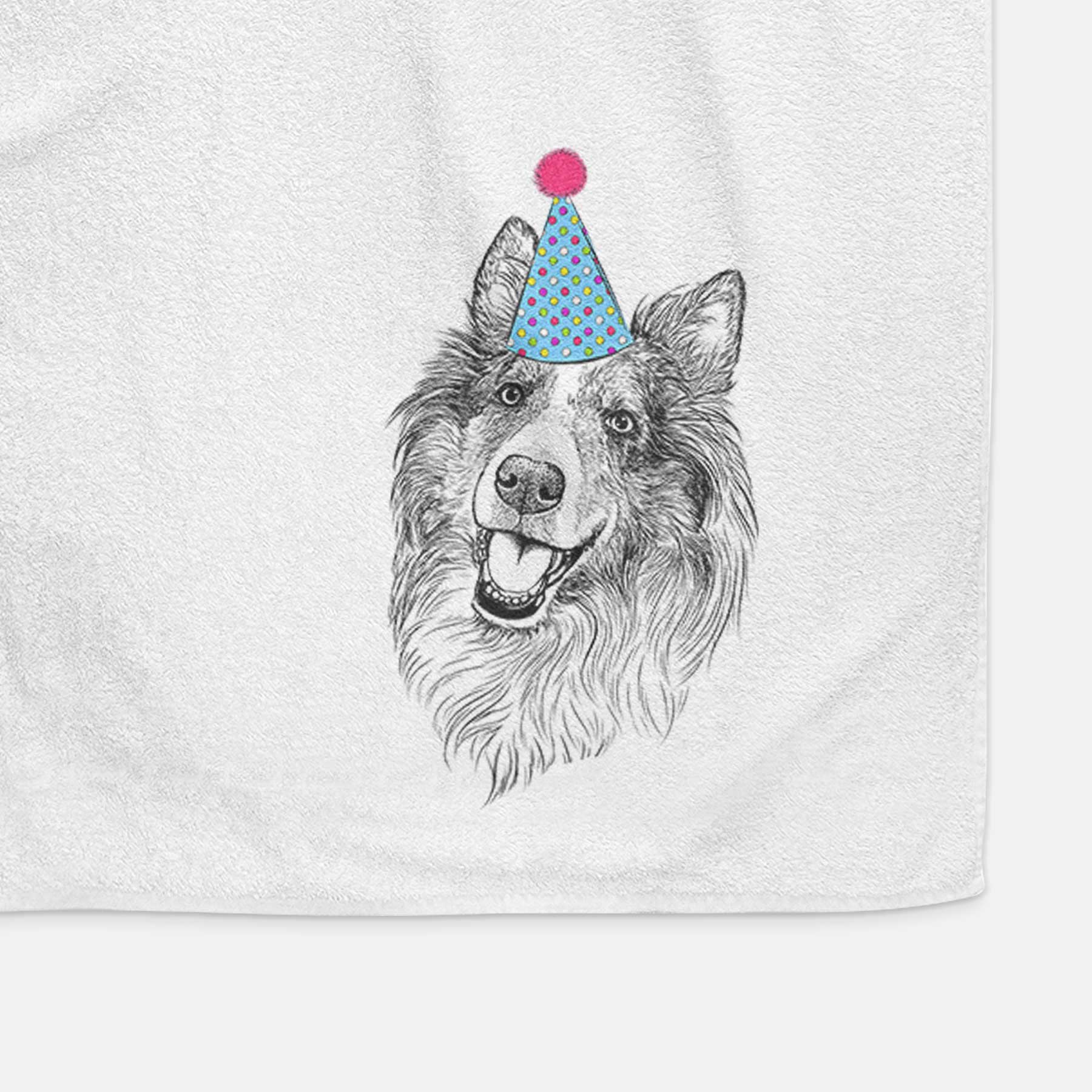 Skylar the Shetland Sheepdog Decorative Hand Towel