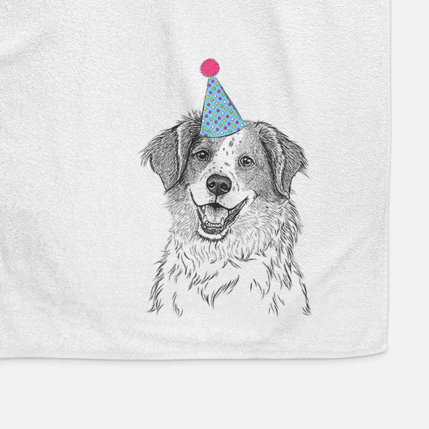 Sophie the Brittany Beagle Mix Decorative Hand Towel