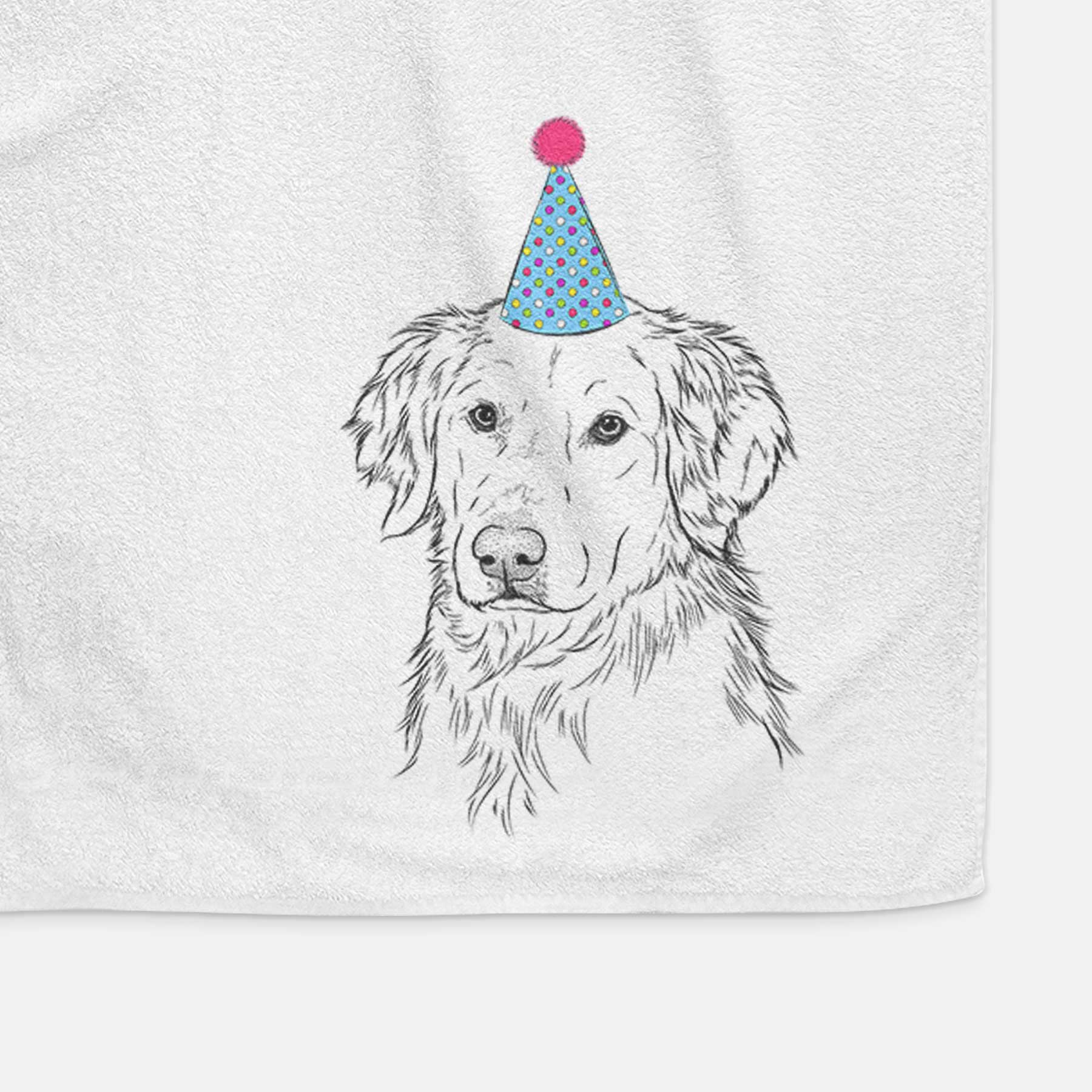 Spencer the Golden Retriever Decorative Hand Towel