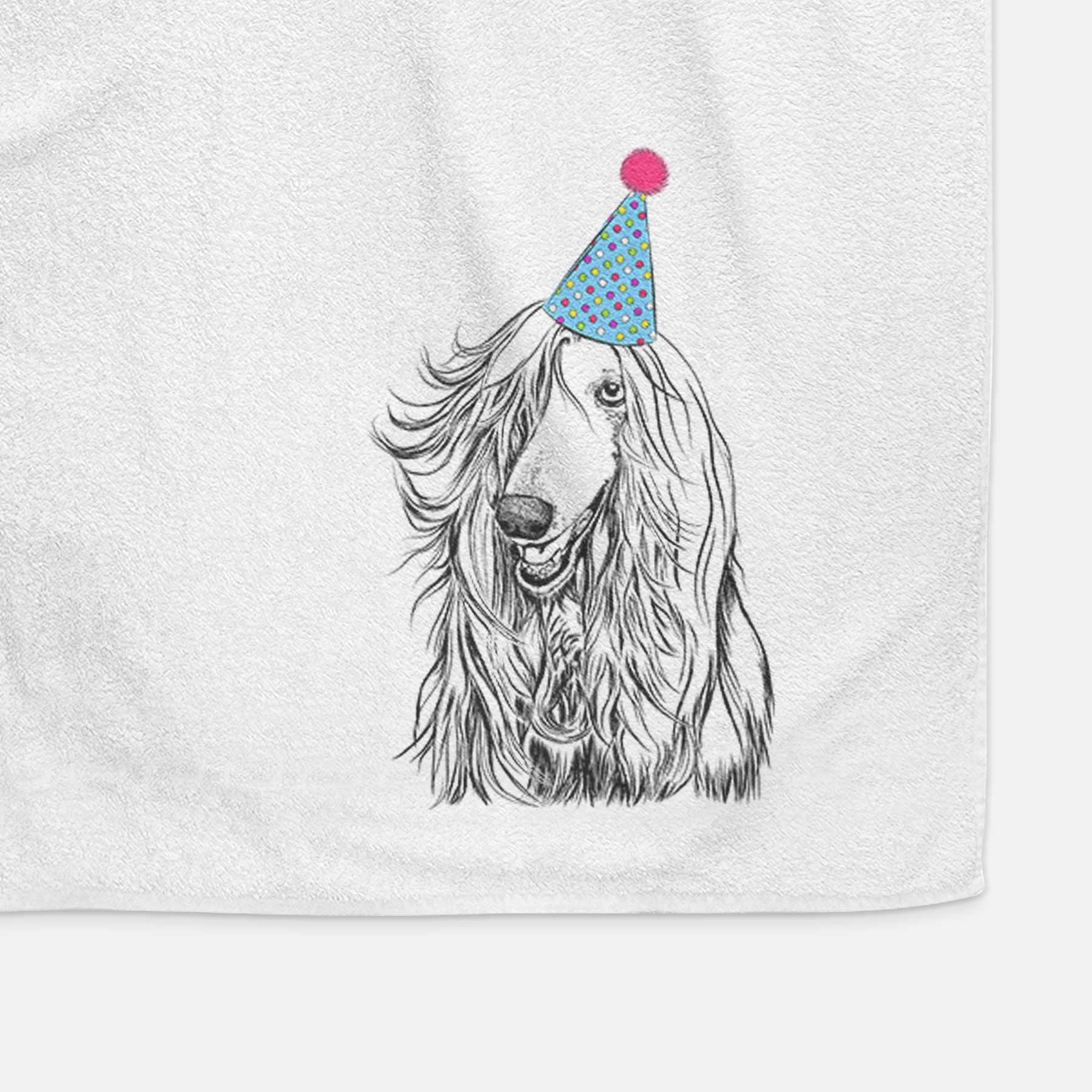 Sterling the Afghan Hound Decorative Hand Towel