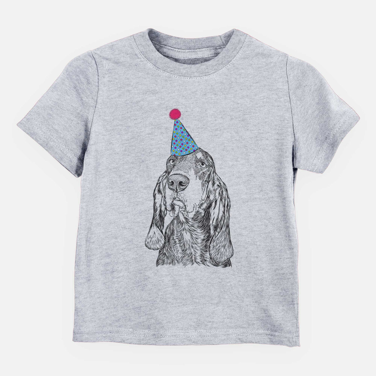 Birthday Stu the Black and Tan Coonhound - Kids/Youth/Toddler Shirt