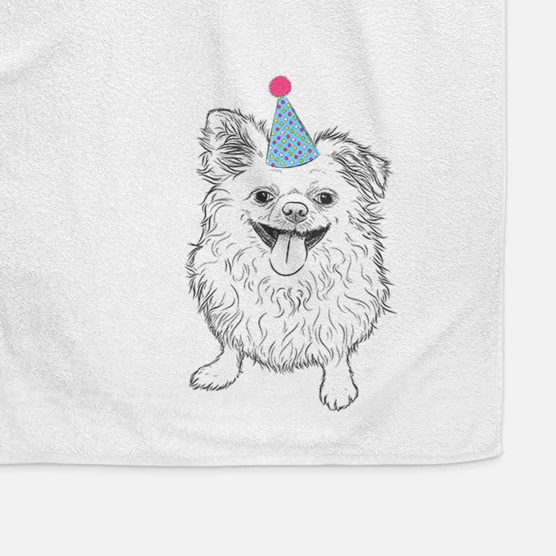 Stuart the Longhaired Chihuahua Decorative Hand Towel