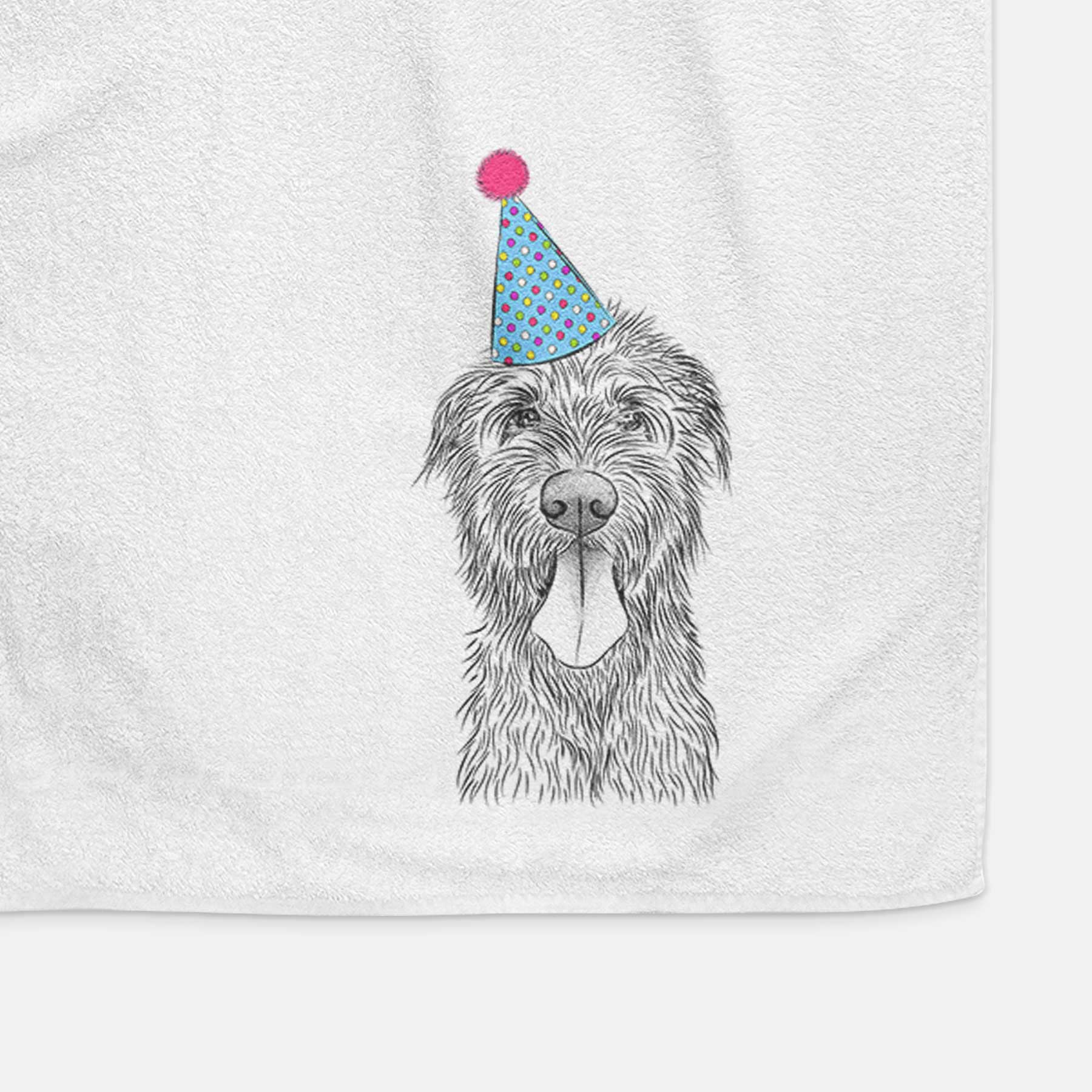 Sullivan the Irish Wolfhound Decorative Hand Towel