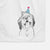 Sven the Double Merle Spaniel Aussie Mix Decorative Hand Towel