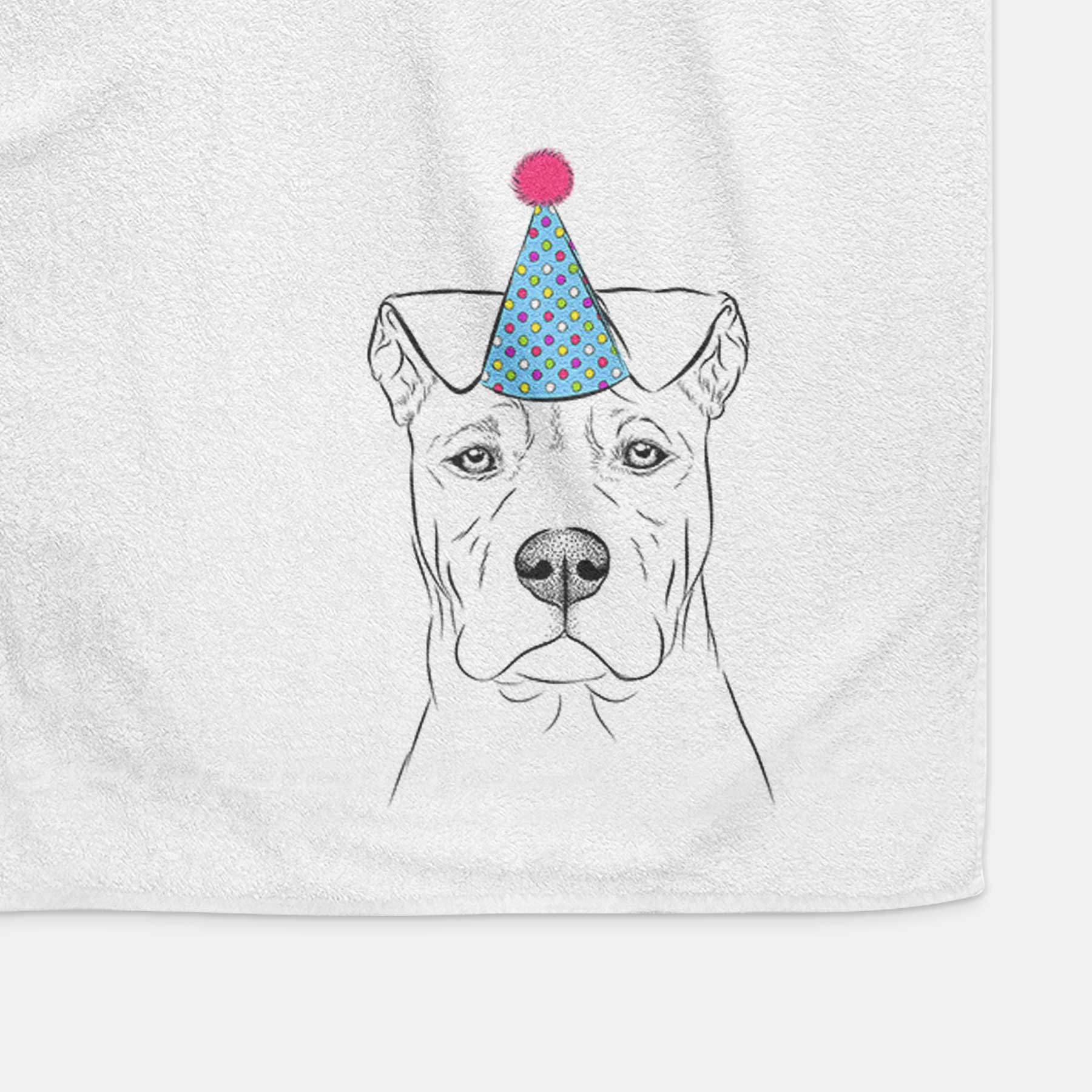 Sweet Finn the Mixed Breed Decorative Hand Towel