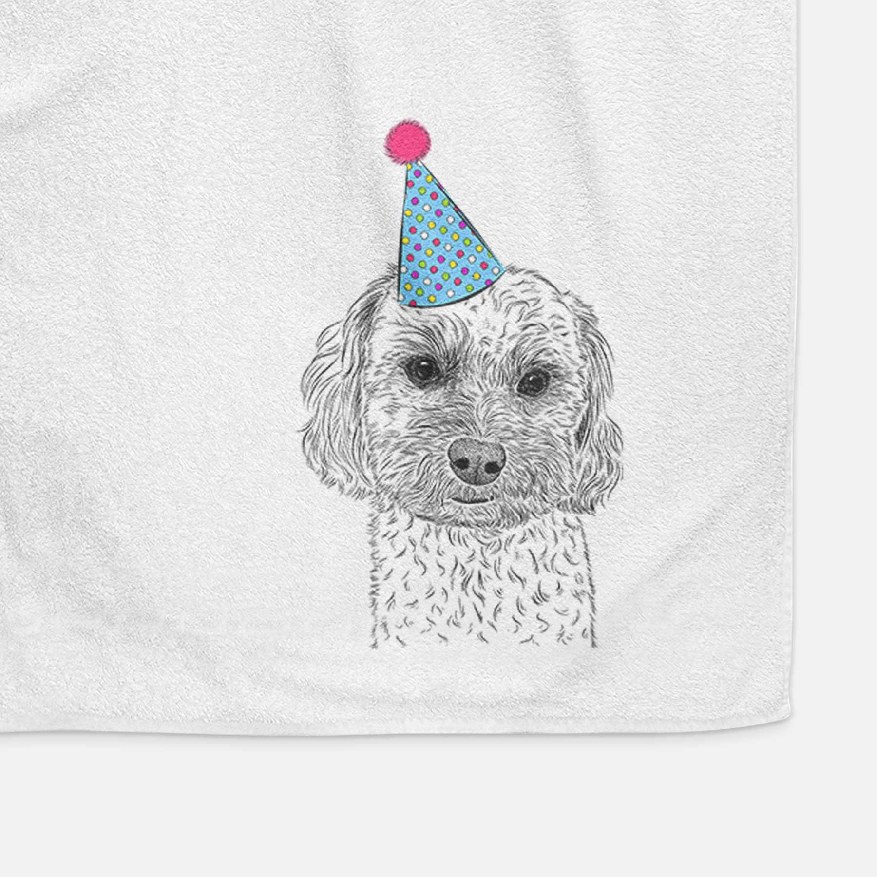 Sweet George the Mixed Breed Decorative Hand Towel