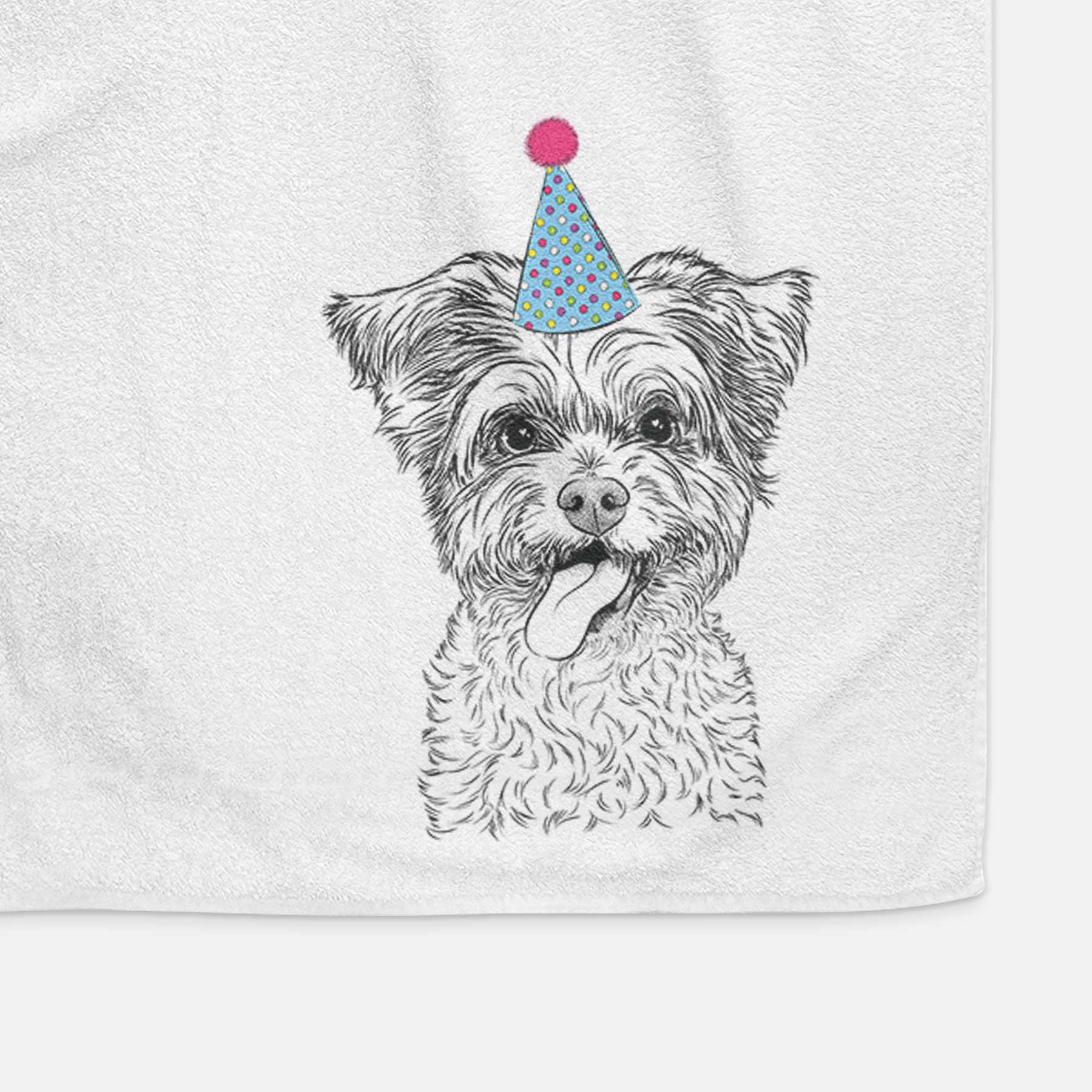 Sweetie the Terrier Mix Decorative Hand Towel