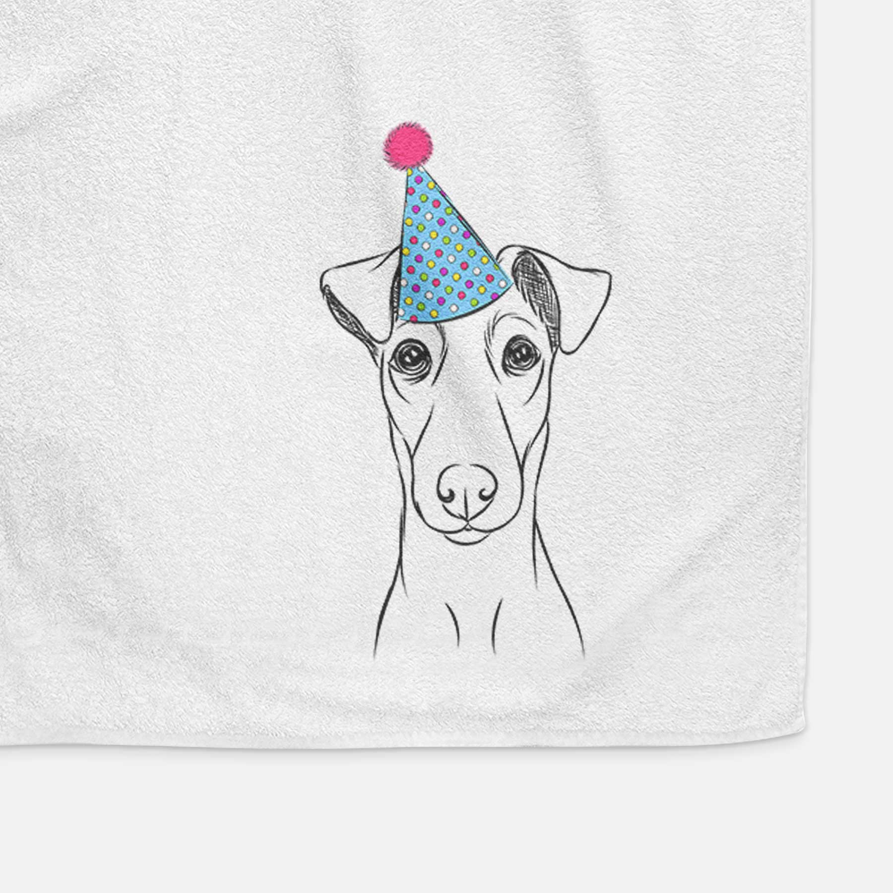 Tanner the Fox Terrier Decorative Hand Towel