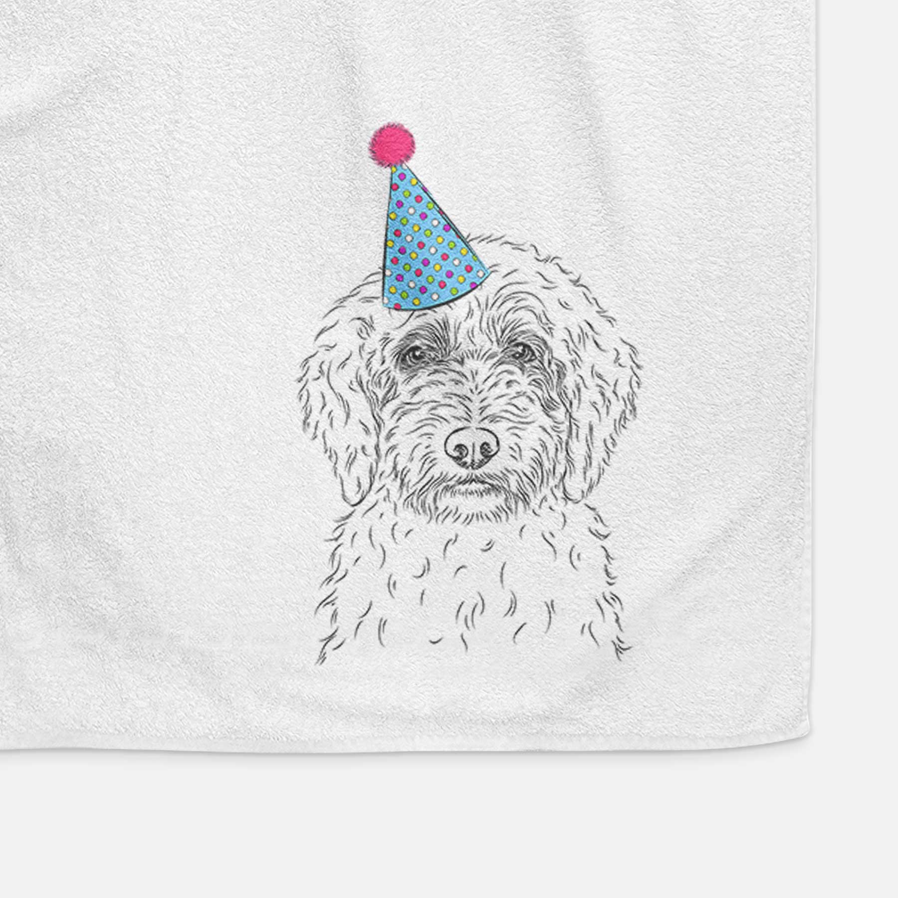 Teddy the Labradoodle Decorative Hand Towel