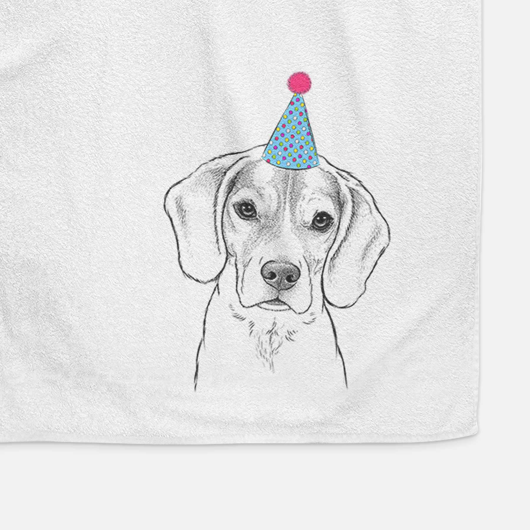 Thea the Beagle Decorative Hand Towel