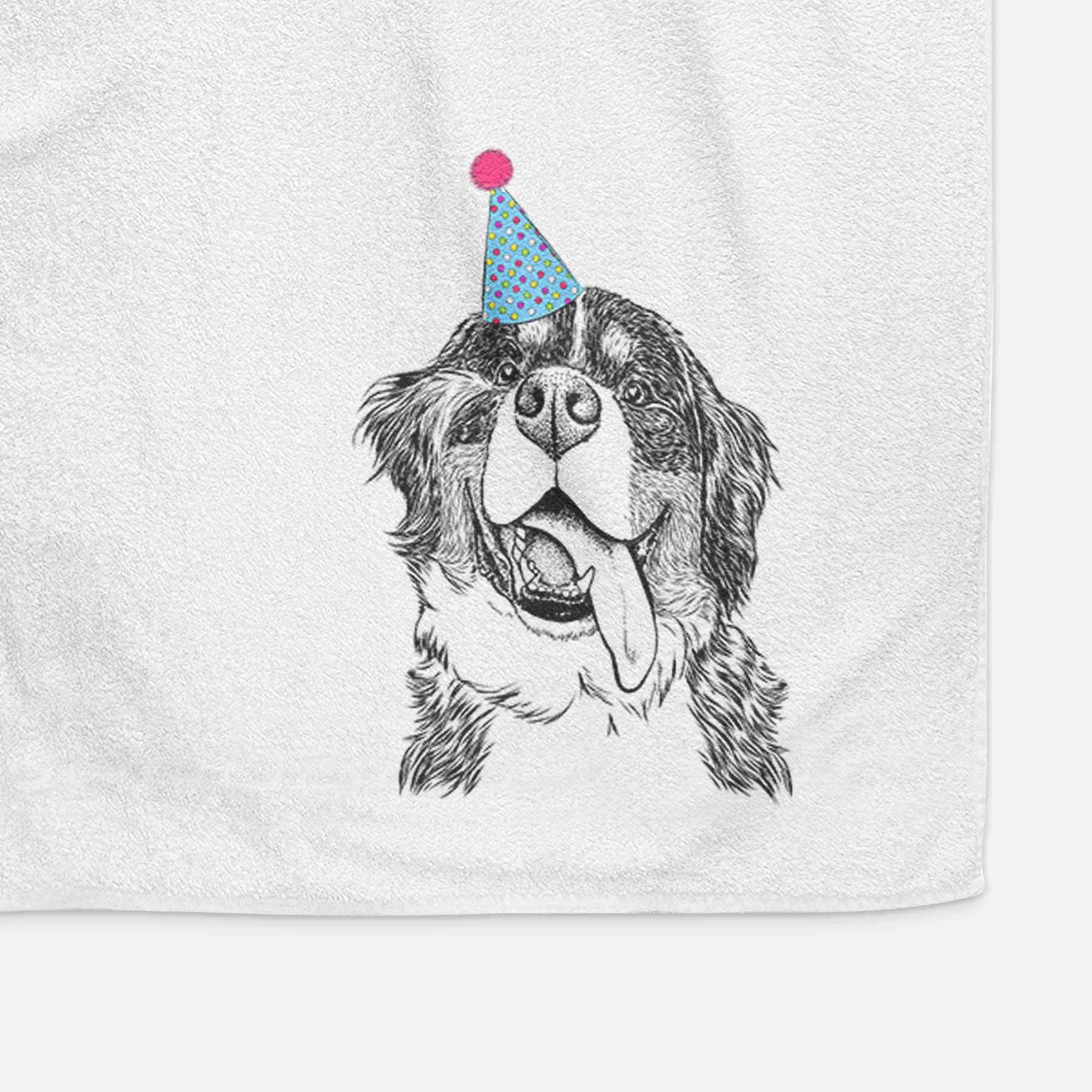 Theo the Bernese Mountain Dog Decorative Hand Towel