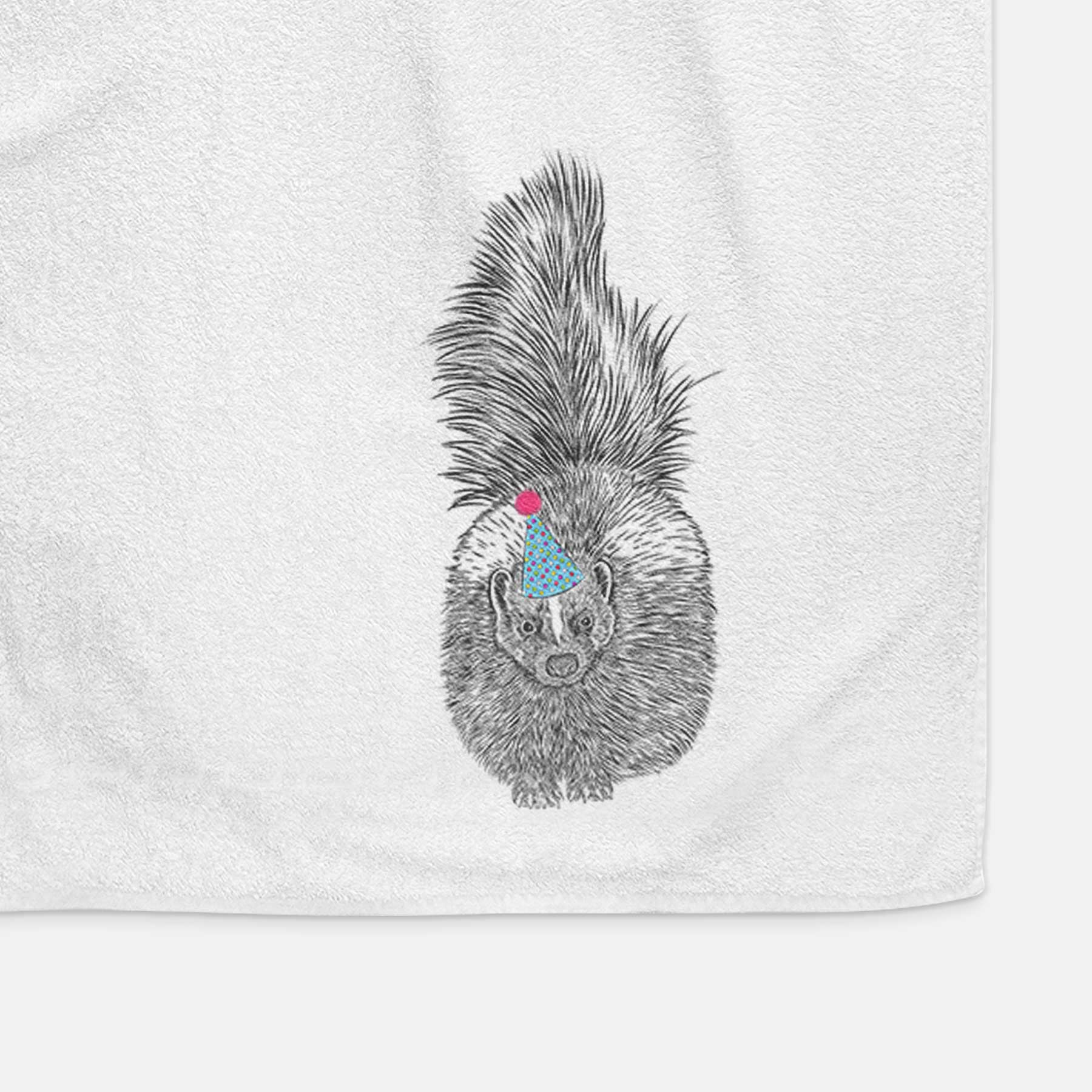 Tibbs the Skunk Decorative Hand Towel