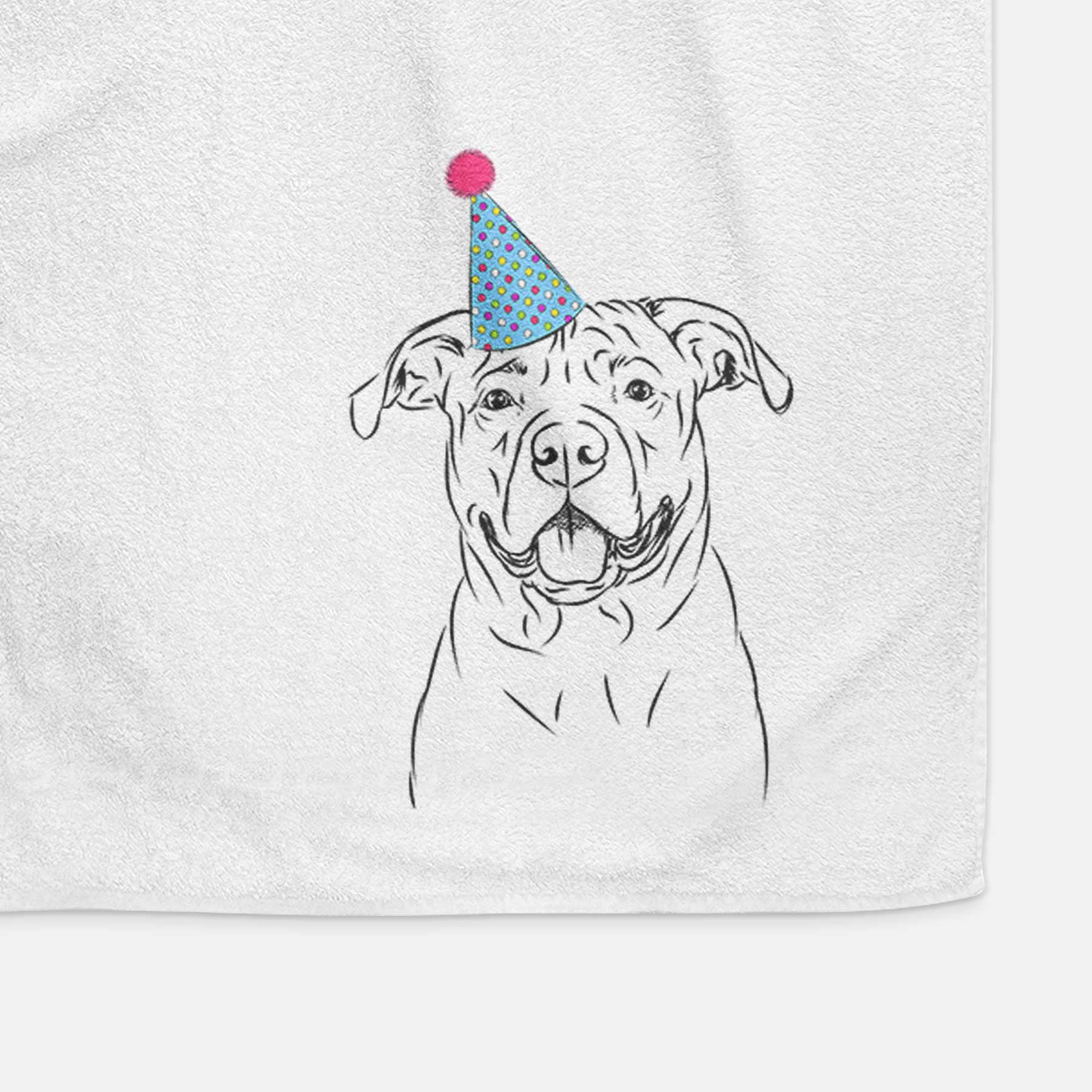 Timmy the Mixed Breed Decorative Hand Towel