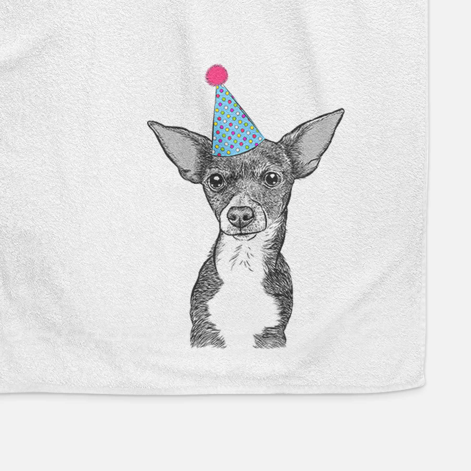 Tiny Archie the Mixed Breed Decorative Hand Towel