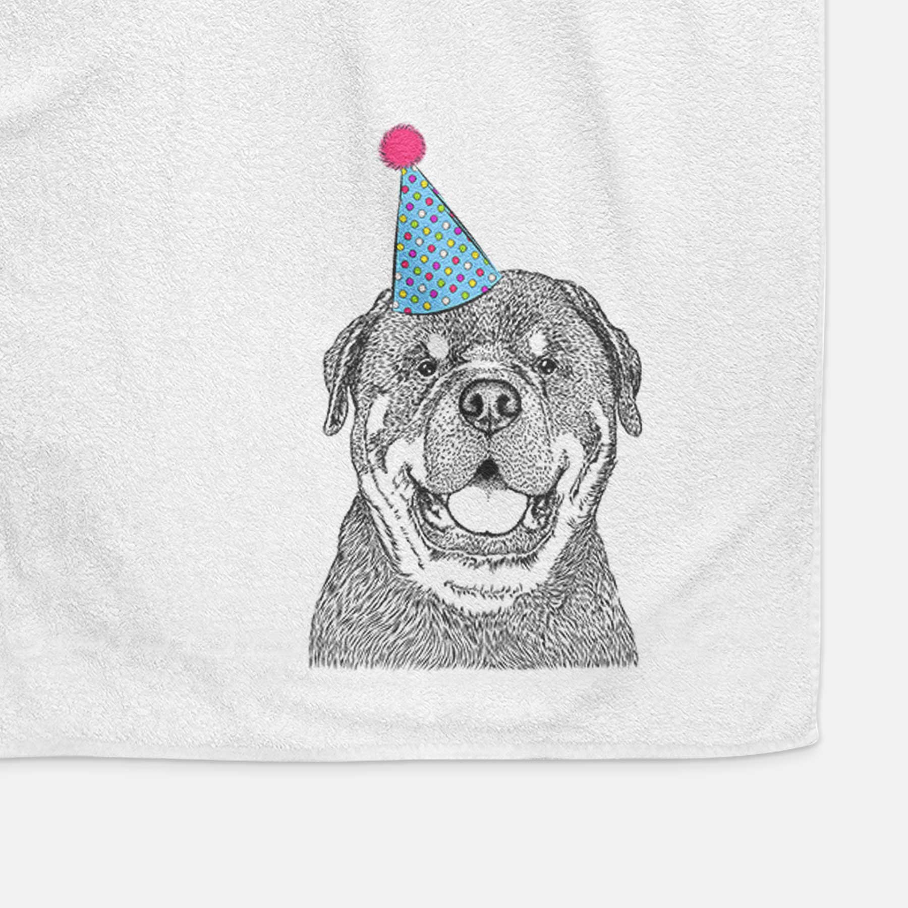 Titan the Rottweiler Decorative Hand Towel