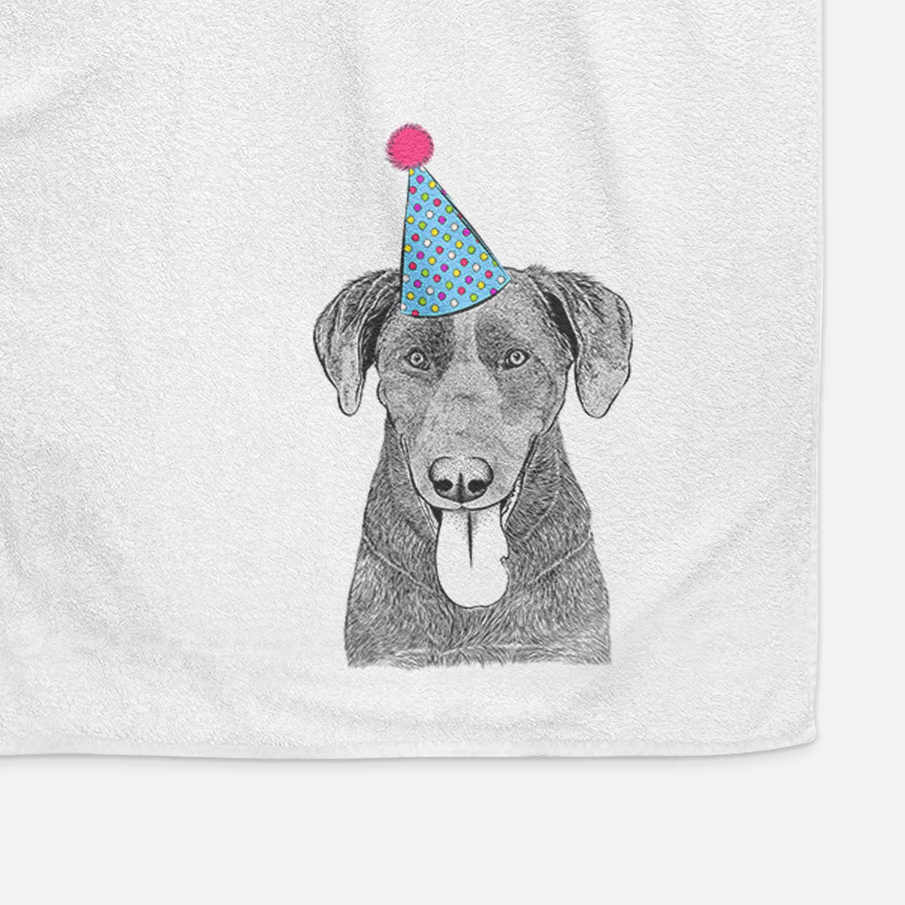 Tobes the Chocolate Lab Decorative Hand Towel