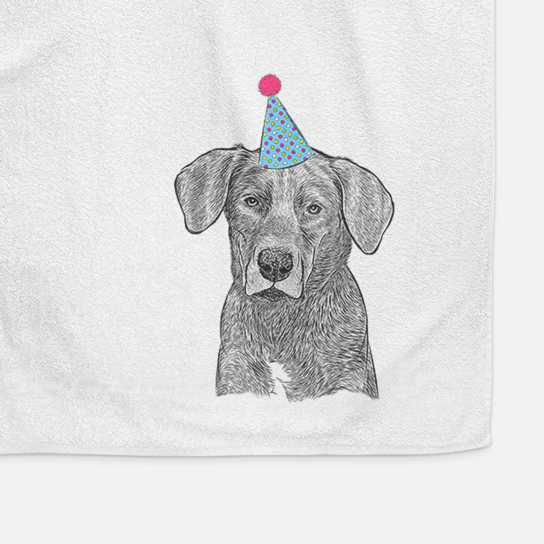 Tom the Lab Dane Mix Decorative Hand Towel