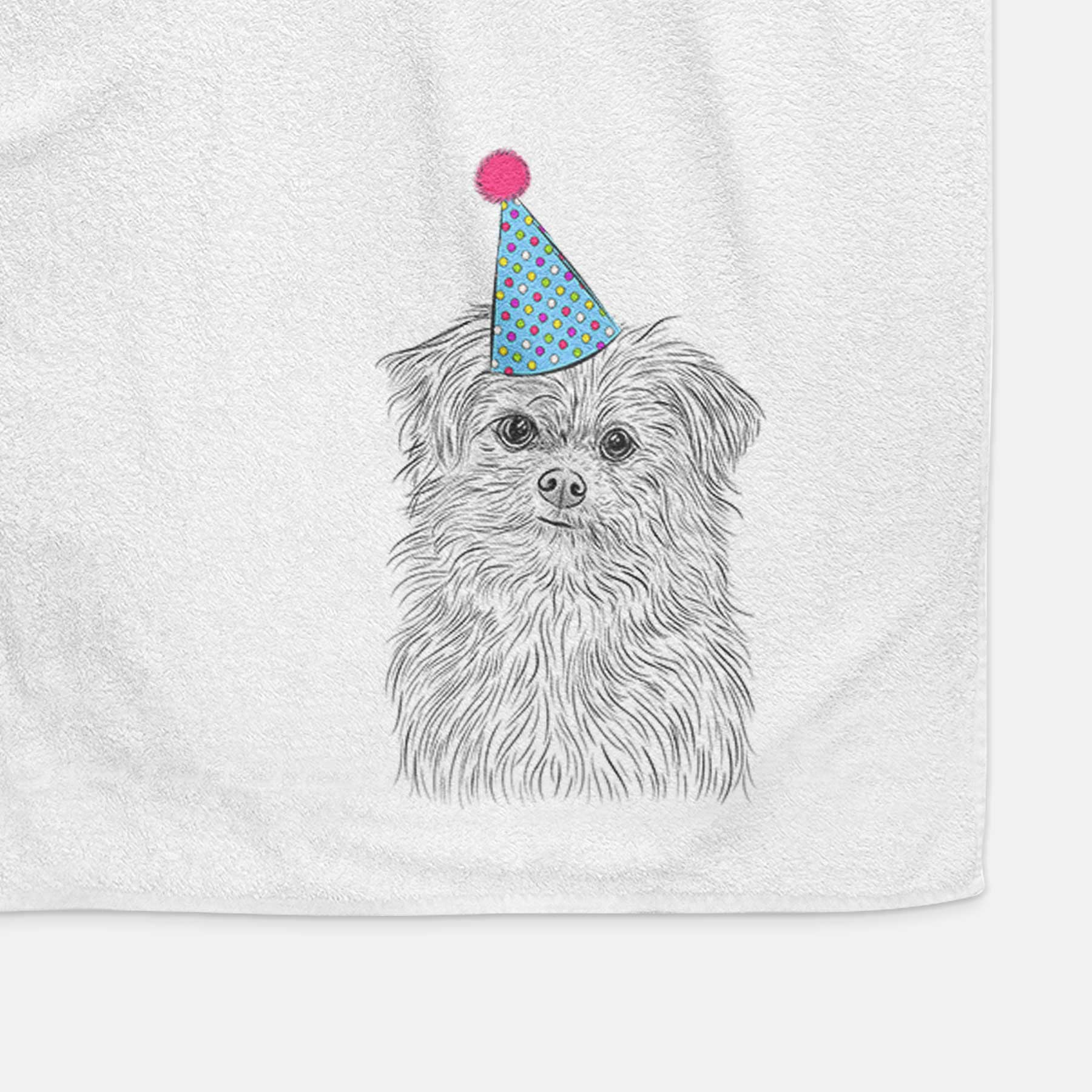 Trixie the Terrier Mix Decorative Hand Towel