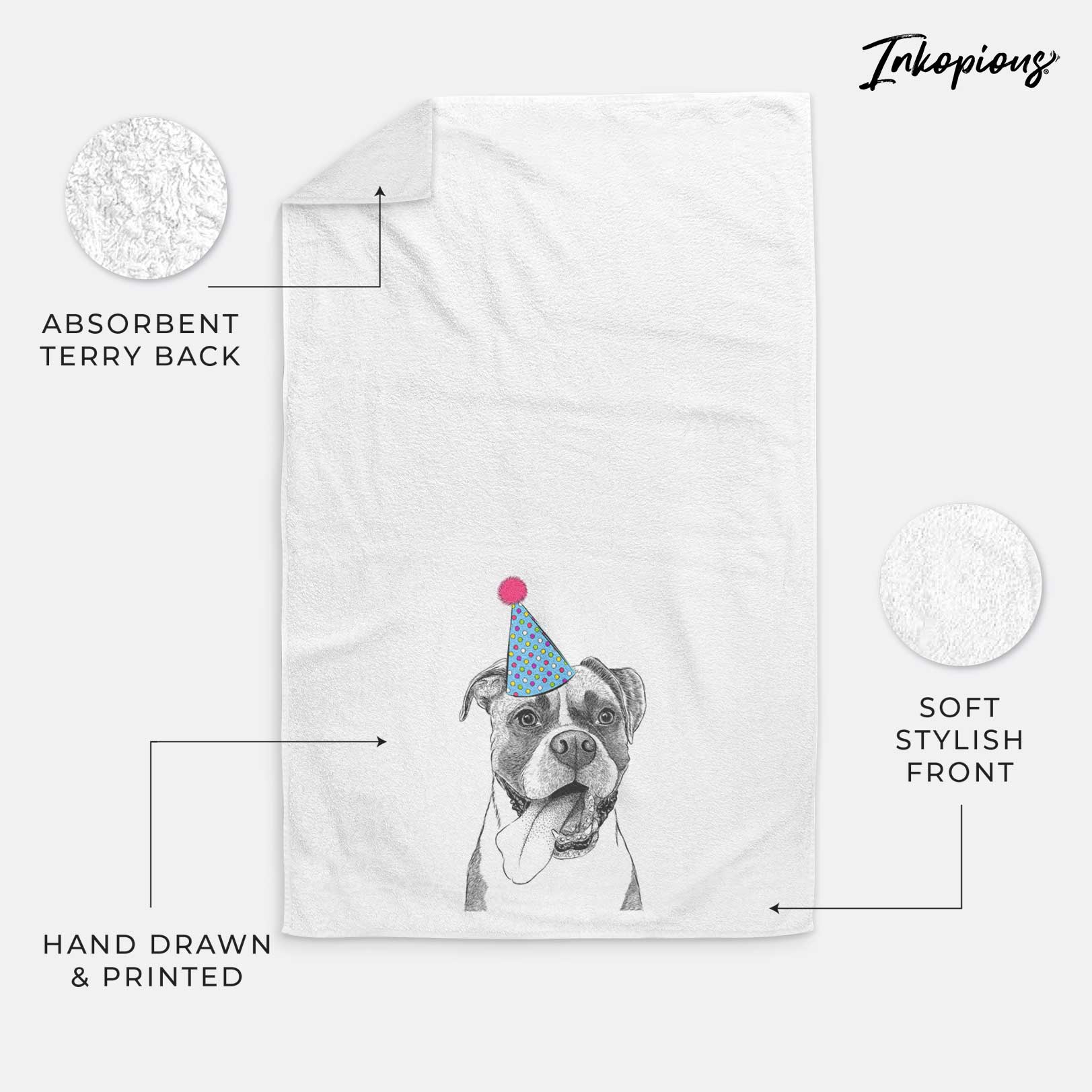 Tuckeroo the Boxer Decorative Hand Towel