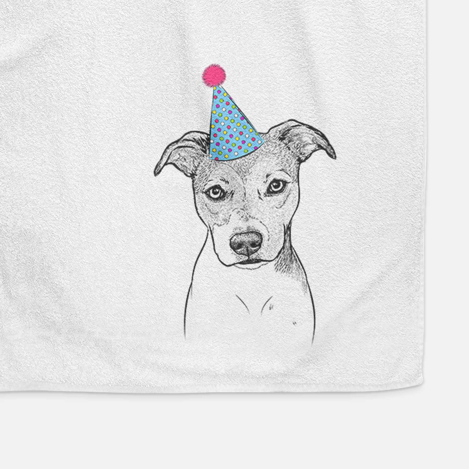 Tula the American Staffordshire Terrier Heeler Mix Decorative Hand Towel