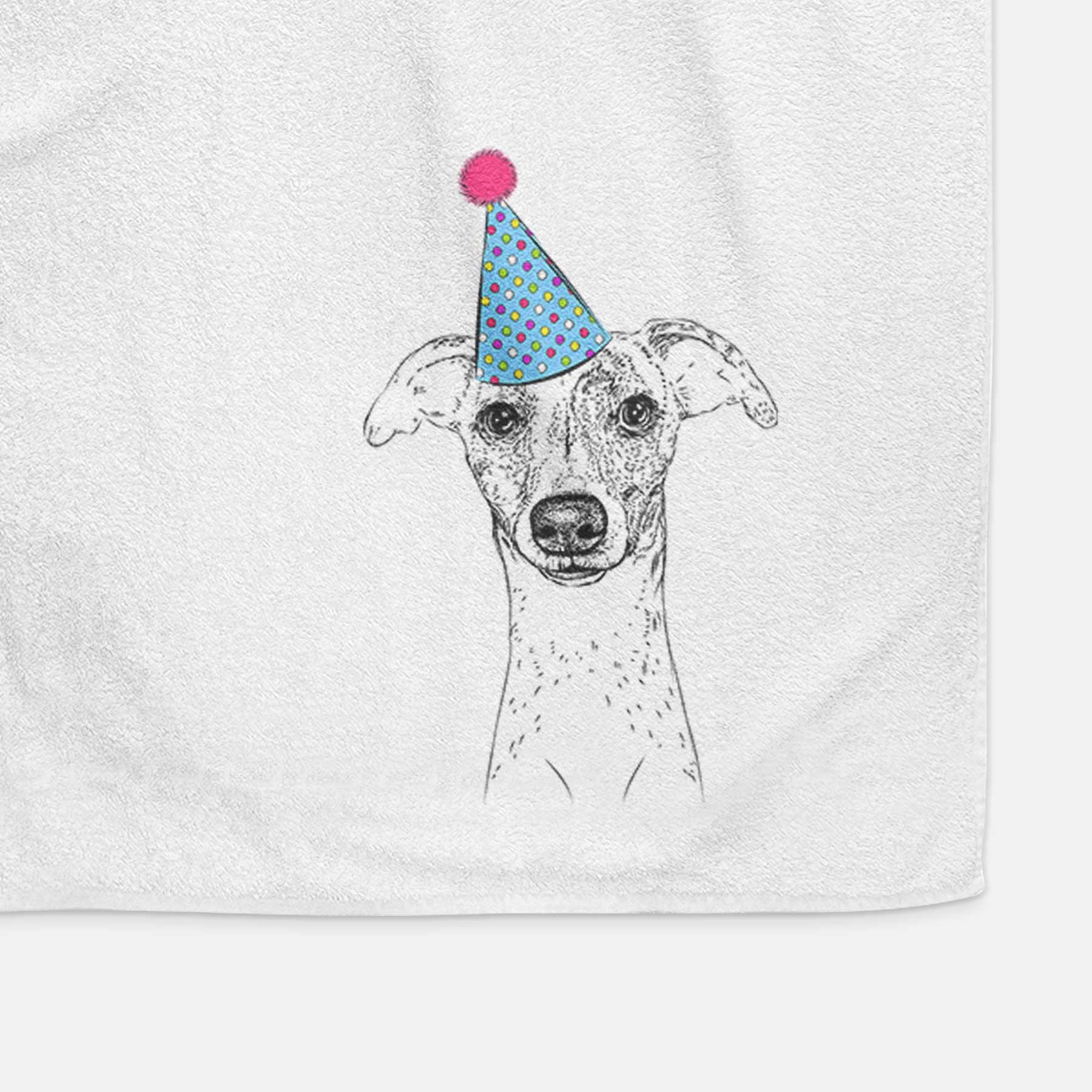 Twiggy the Whippet Decorative Hand Towel