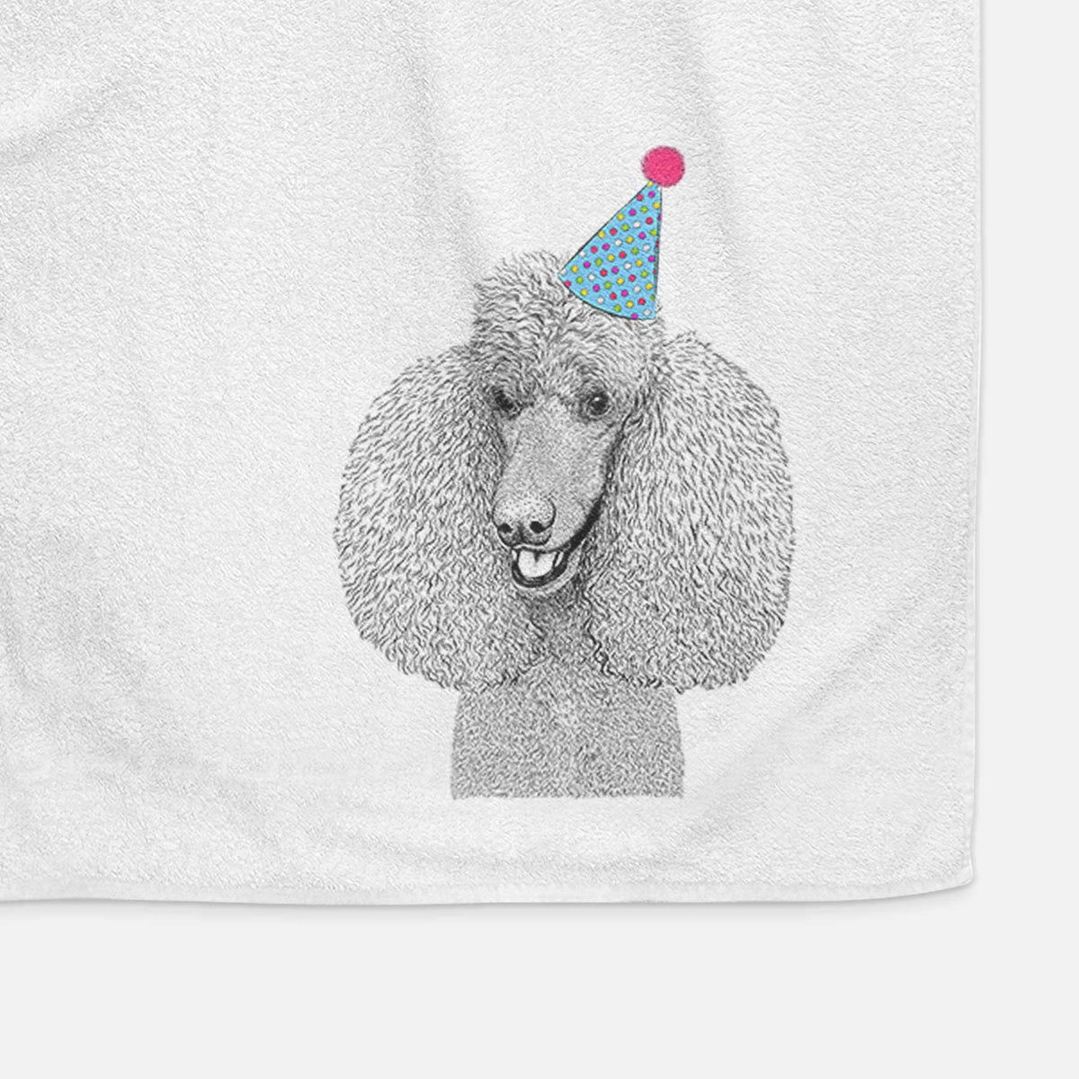 Uncle Tucker the Poodle Decorative Hand Towel