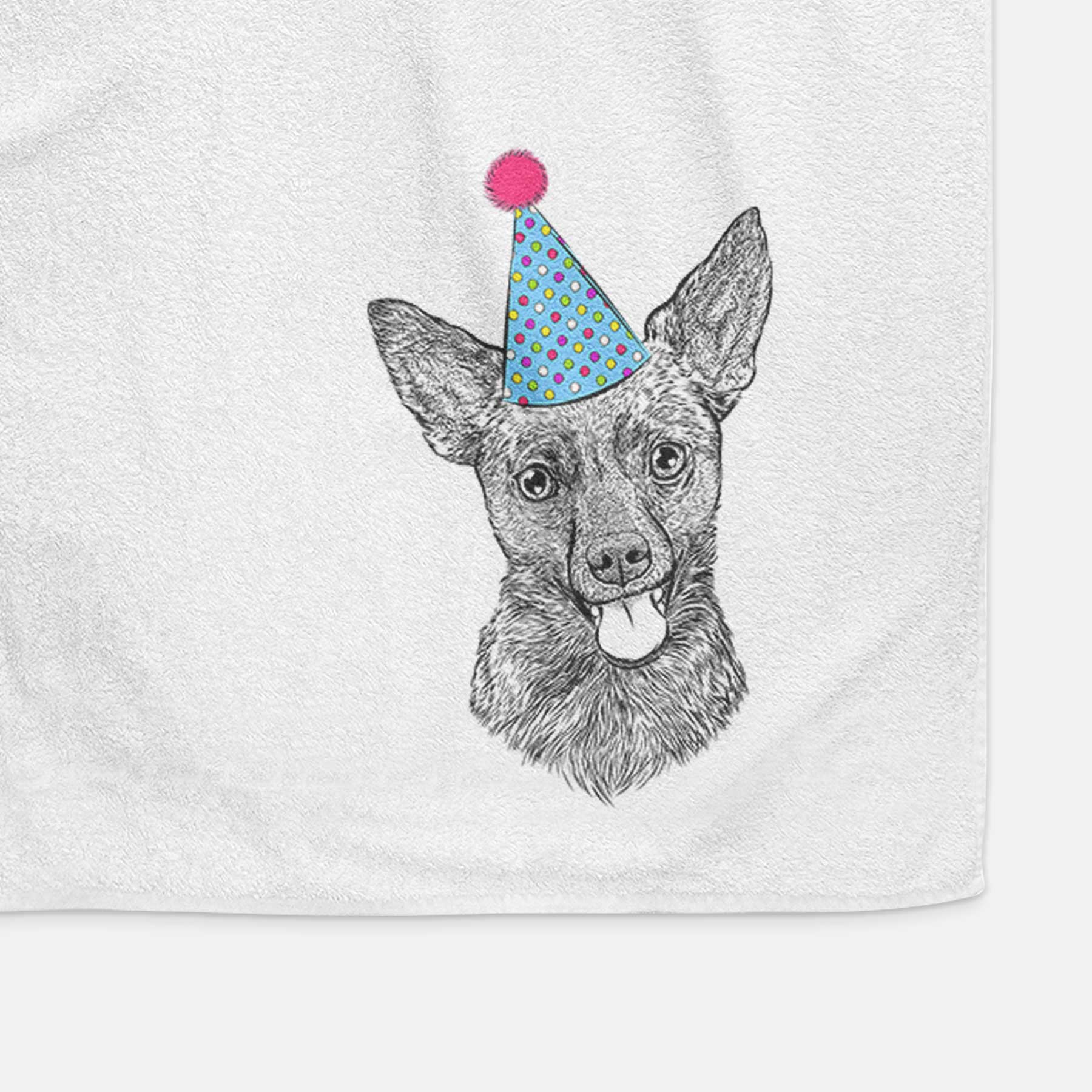 Ursa the Mixed Breed Decorative Hand Towel