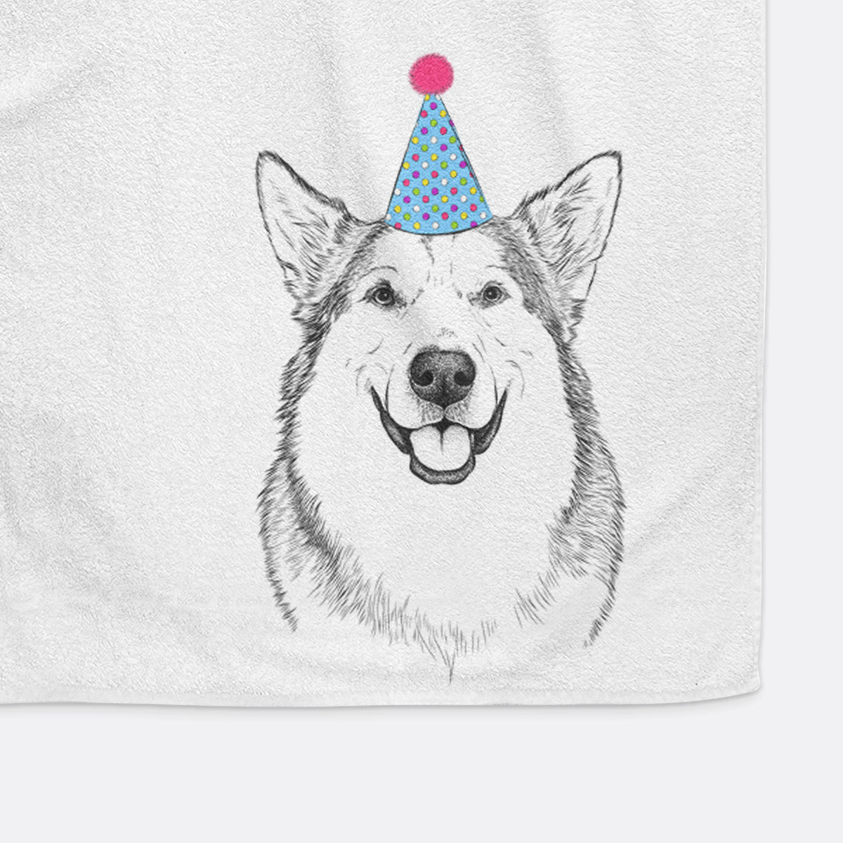 Vader the Alaskan Malamute Decorative Hand Towel