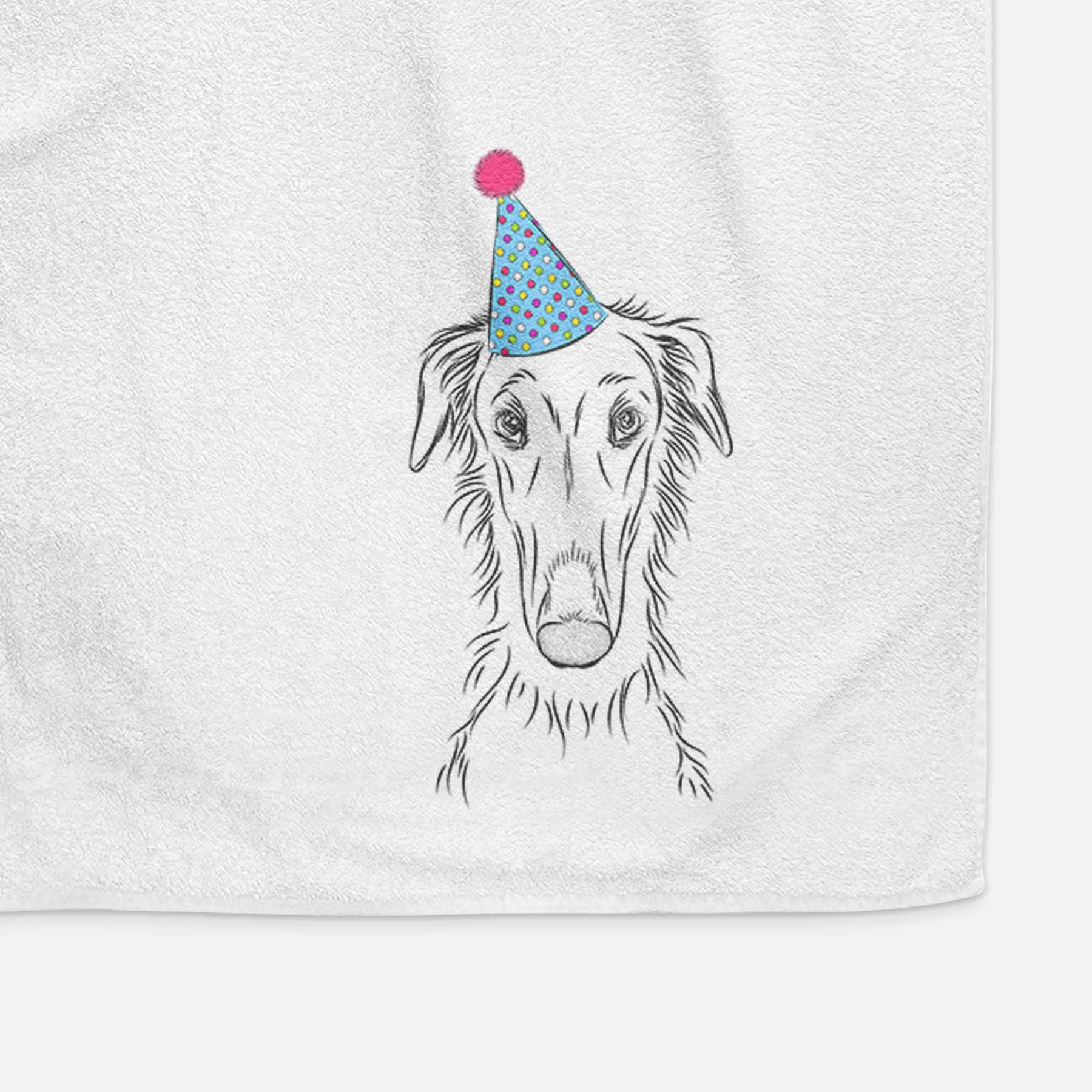 Vaughn the Borzoi Decorative Hand Towel