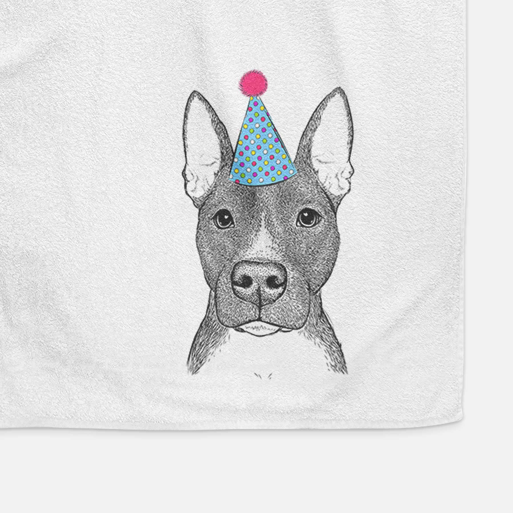 Violet the Pitbull Decorative Hand Towel