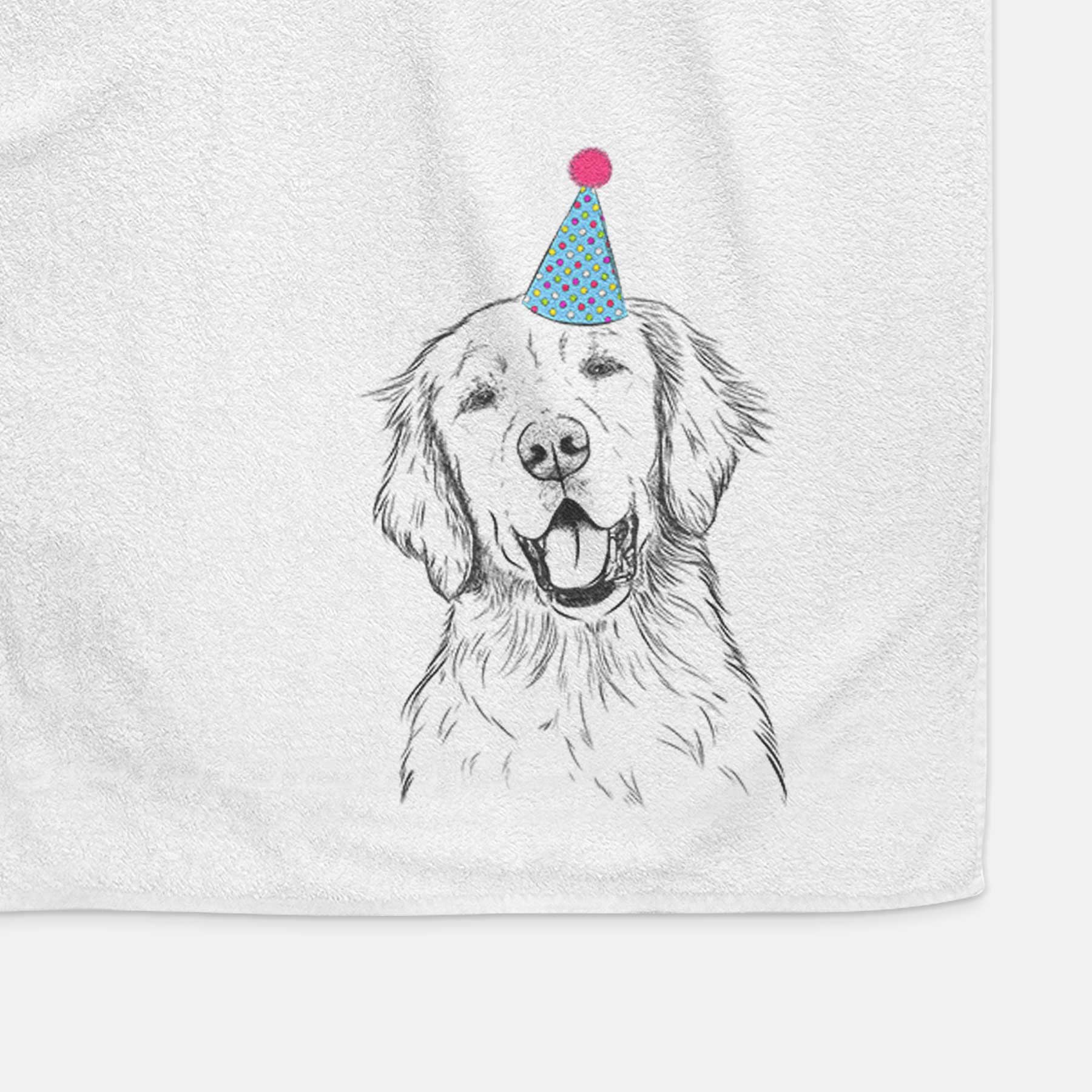 Wallace the Golden Retriever Decorative Hand Towel