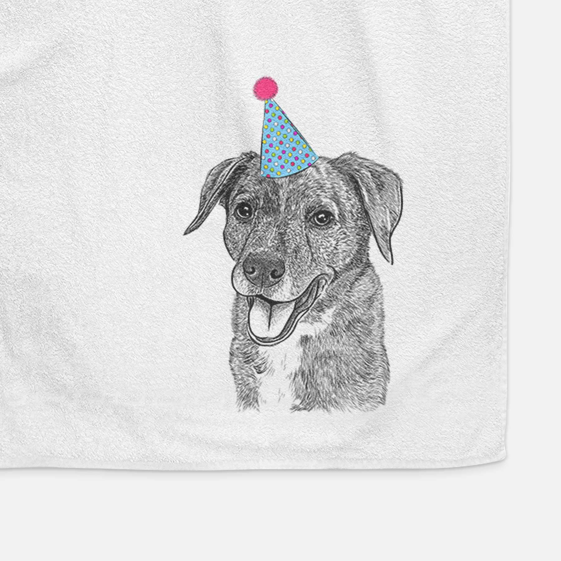 Wally the Mixed Breed Decorative Hand Towel